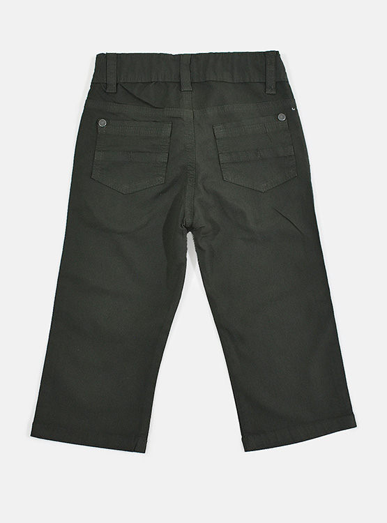 PANTALÓN NIÑO YONISTERS SEMIPITILLO STRETCH KIDS DRILL VERDE - 2