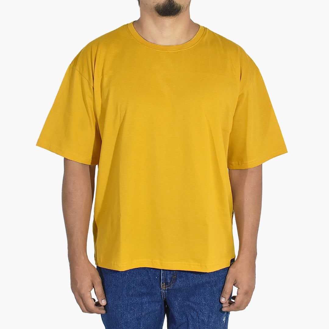 POLO OVERSIZE DE ALGODÓN YONISTERS CLOTHING AMARILLO - 1