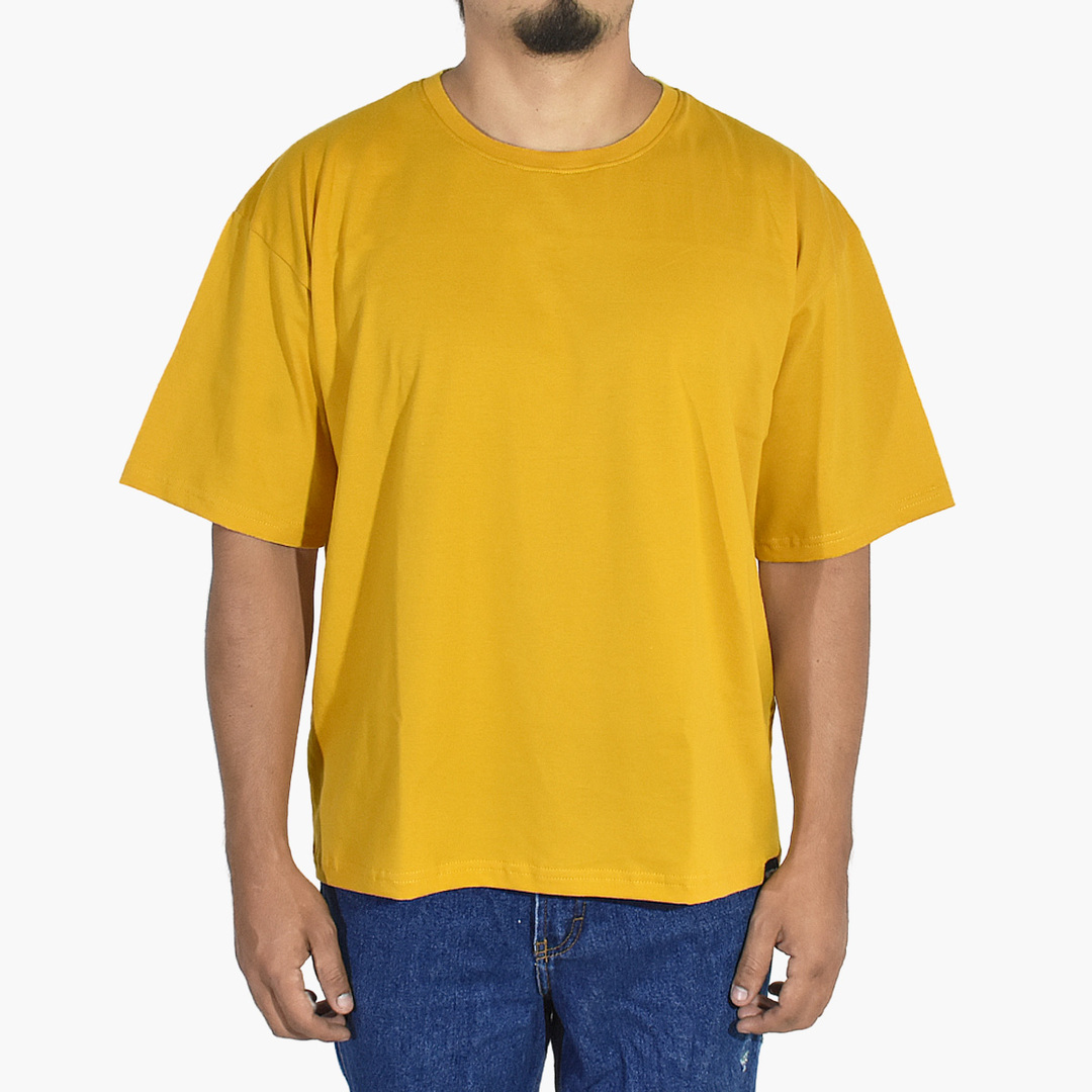POLO OVERSIZE DE ALGODÓN YONISTERS CLOTHING AMARILLO - 1