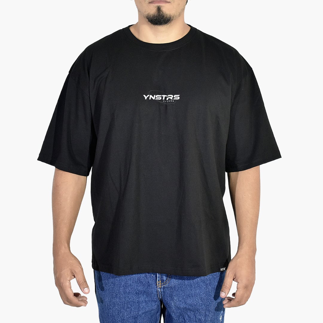 POLO OVERSIZE DE ALGODÓN NEGRO PORSCHE YONISTERS CLOTHING - 2