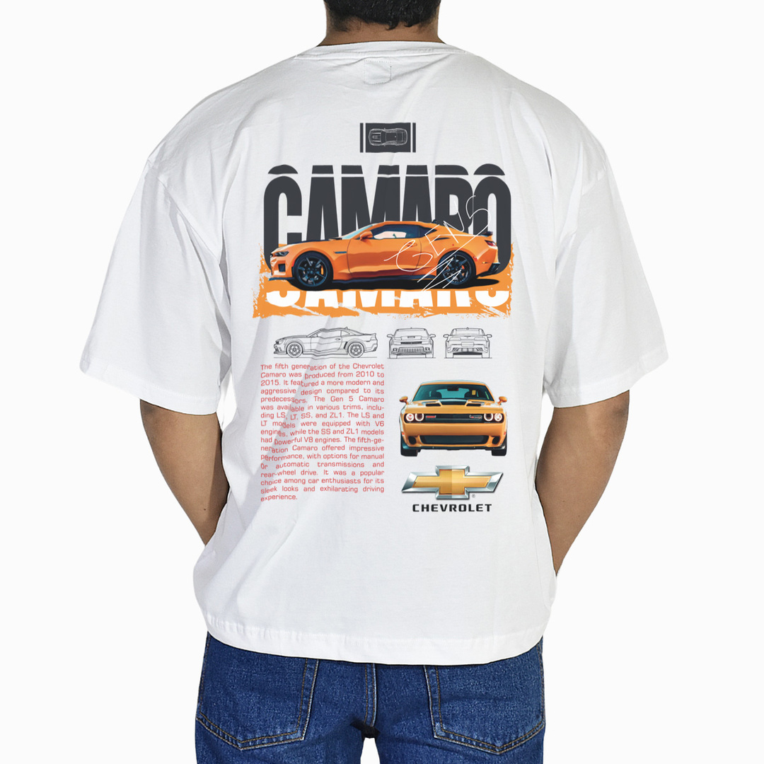 POLO OVERSIZE DE ALGODÓN BLANCO CAMARO YONISTERS CLOTHING - 1