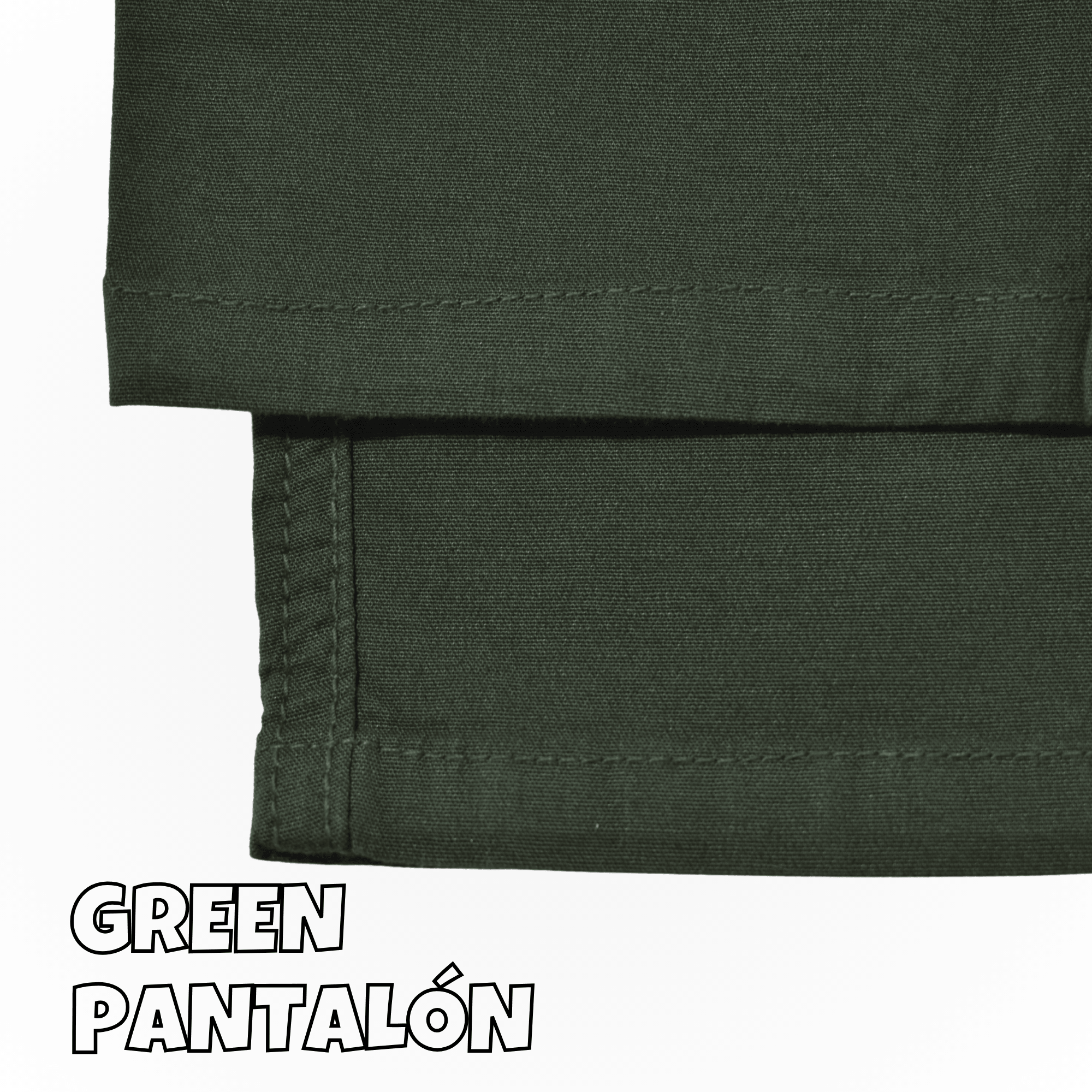 PANTALÓN NIÑO CASUAL ALGODÓN DRILL TAFETA VERDE YONISTERS CLOTHING - 5