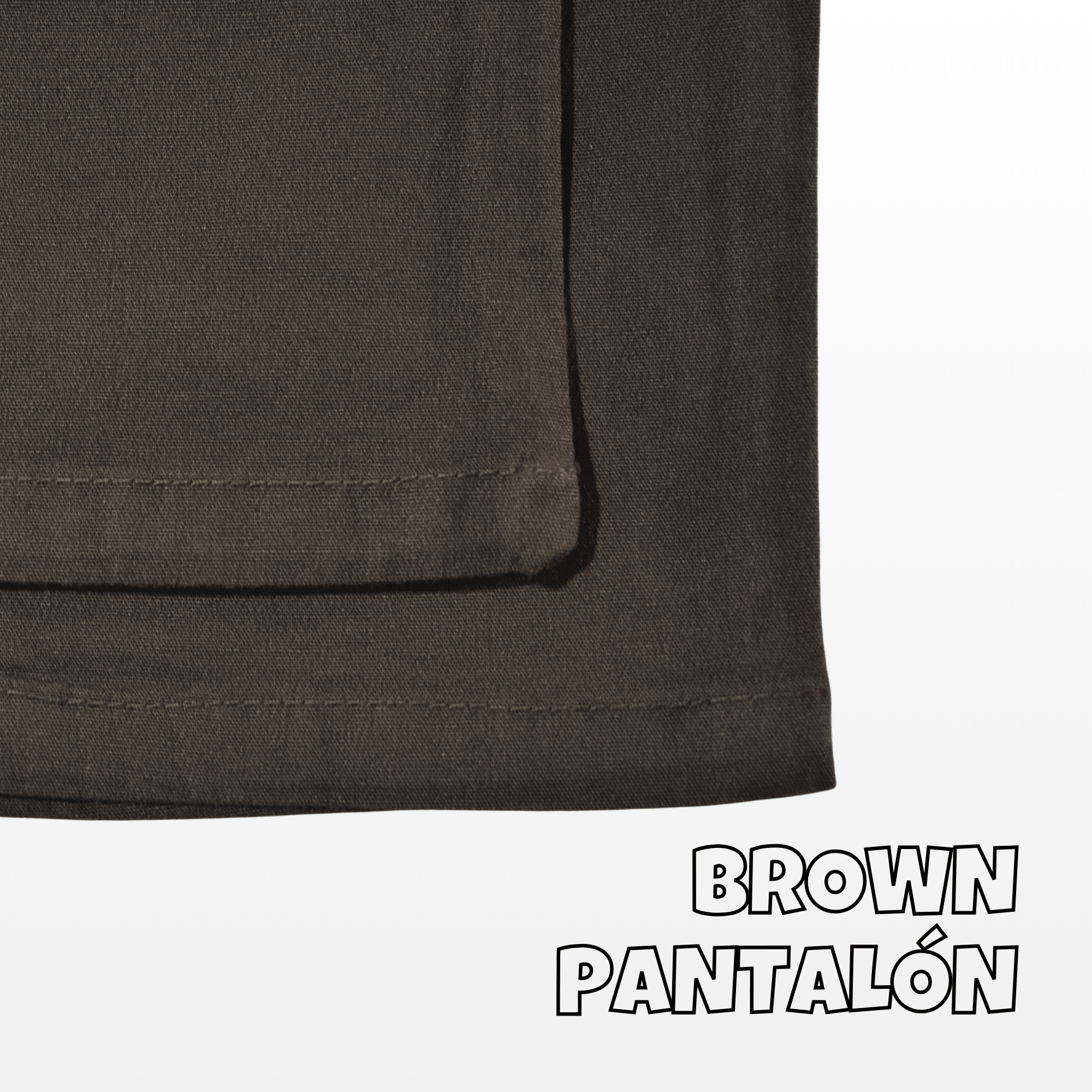 PANTALÓN NIÑO CASUAL ALGODÓN DRILL TAFETA MARRÓN YONISTERS CLOTHING - 5