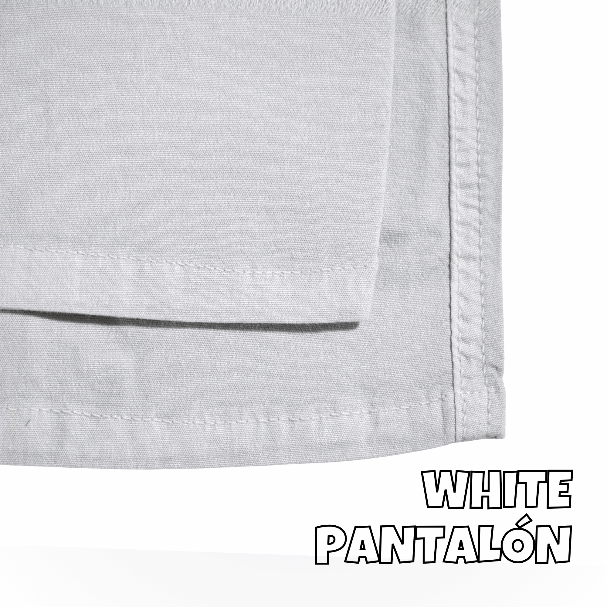 PANTALÓN NIÑO CASUAL ALGODÓN DRILL TAFETA BLANCO YONISTERS CLOTHING - 5