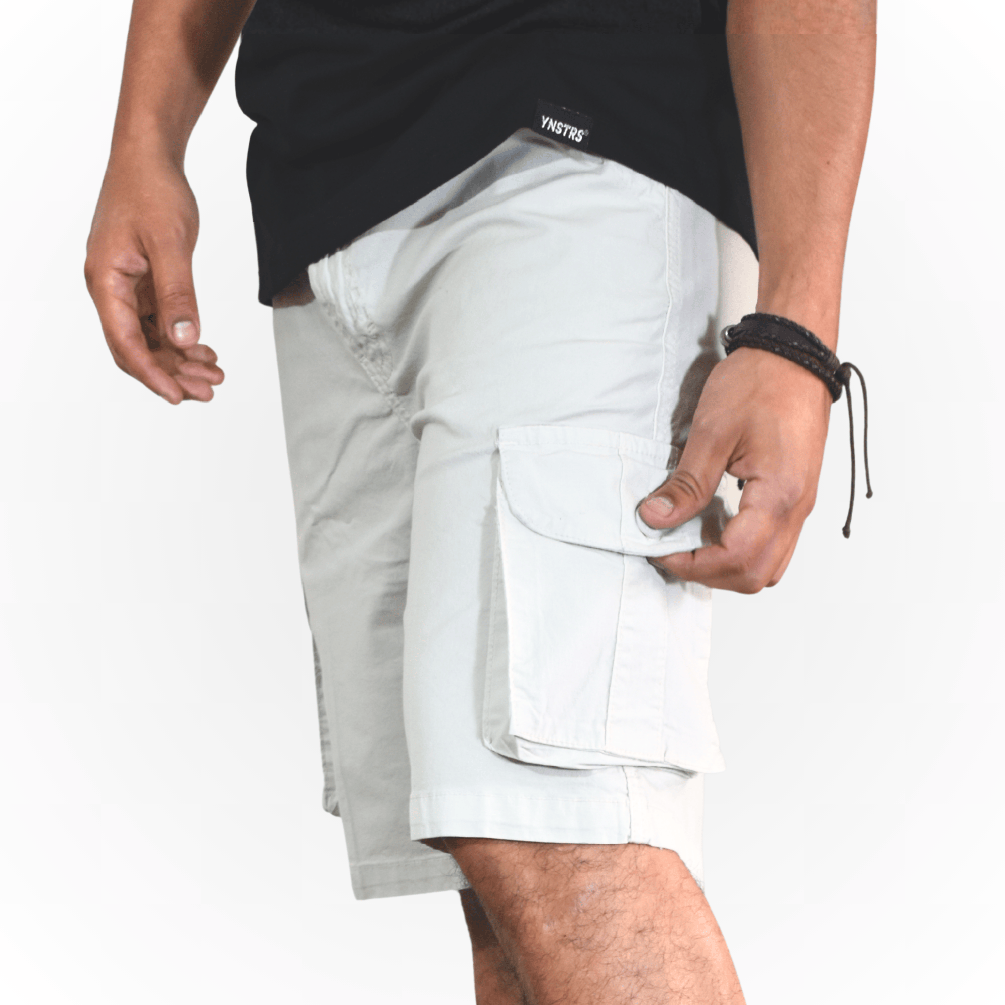 SHORT DRILL CARGO YONISTERS CLOTHING BLANCO - 3