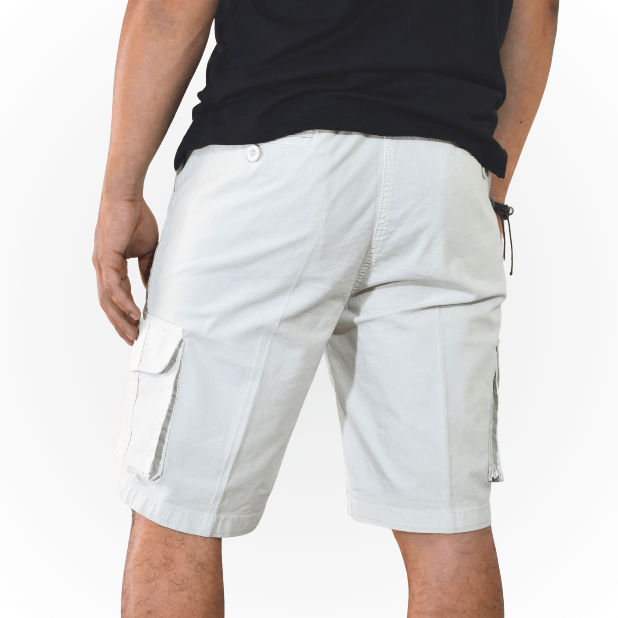 SHORT DRILL CARGO YONISTERS CLOTHING BLANCO - 4