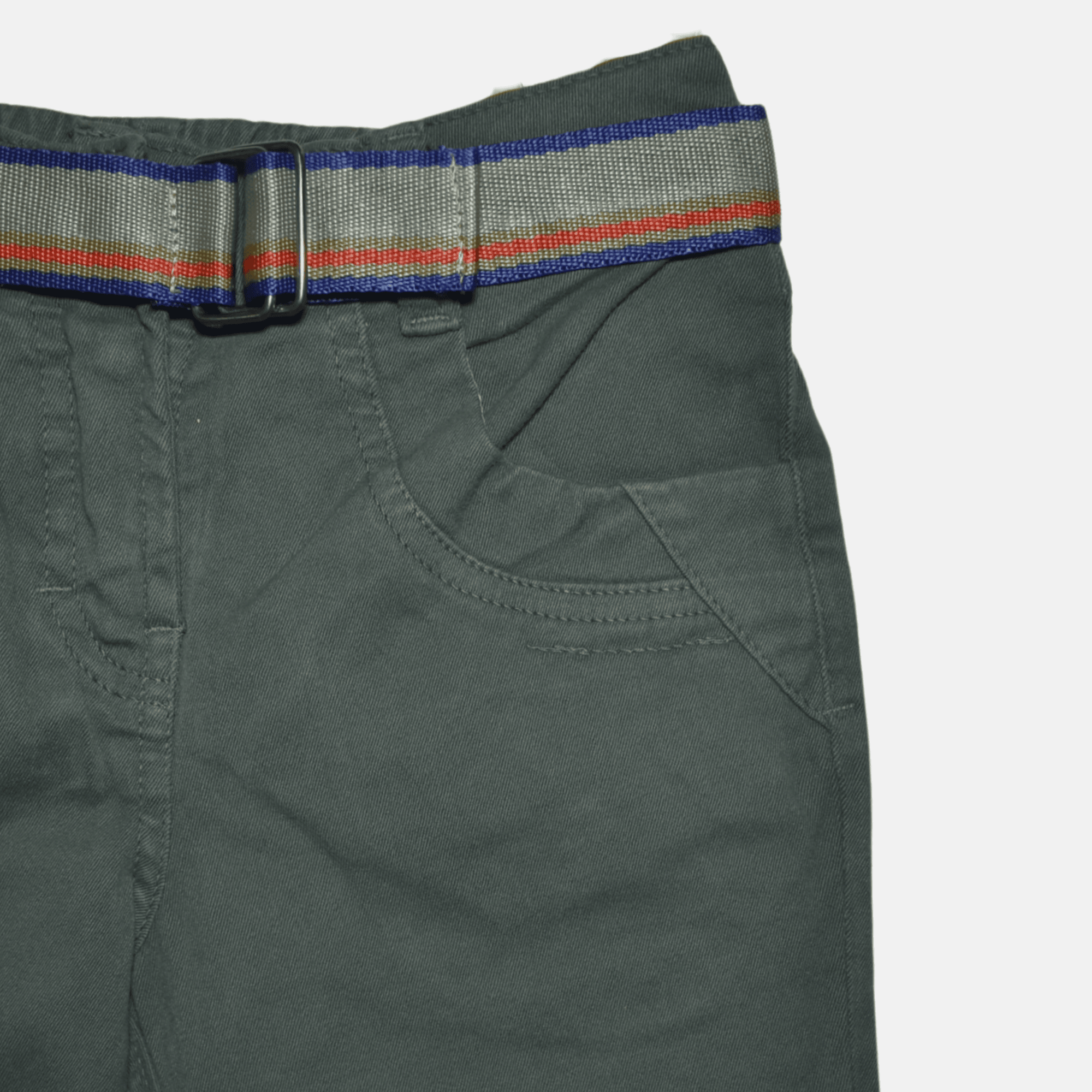 PANTALÓN NIÑO CASUAL ALGODÓN DRILL TAFETA VERDE OLIVA YONISTERS CLOTHING KIDS - 3