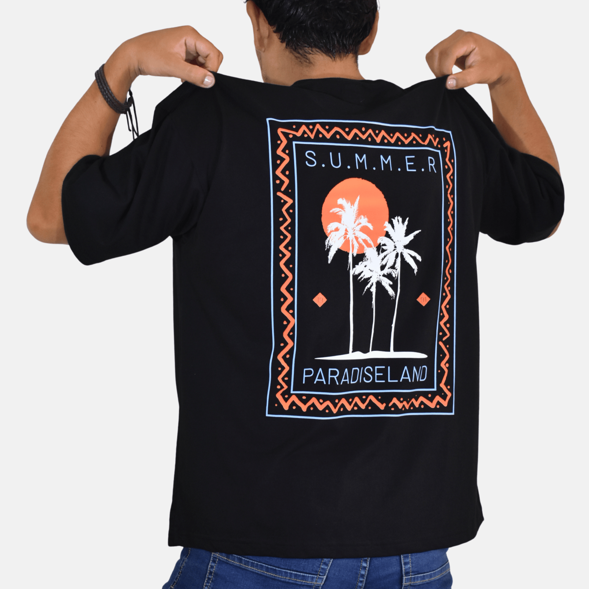 POLO OVERSIZE ALGODÓN SUMMER PARADISE NEGRO YONISTERS CLOTHING - 2