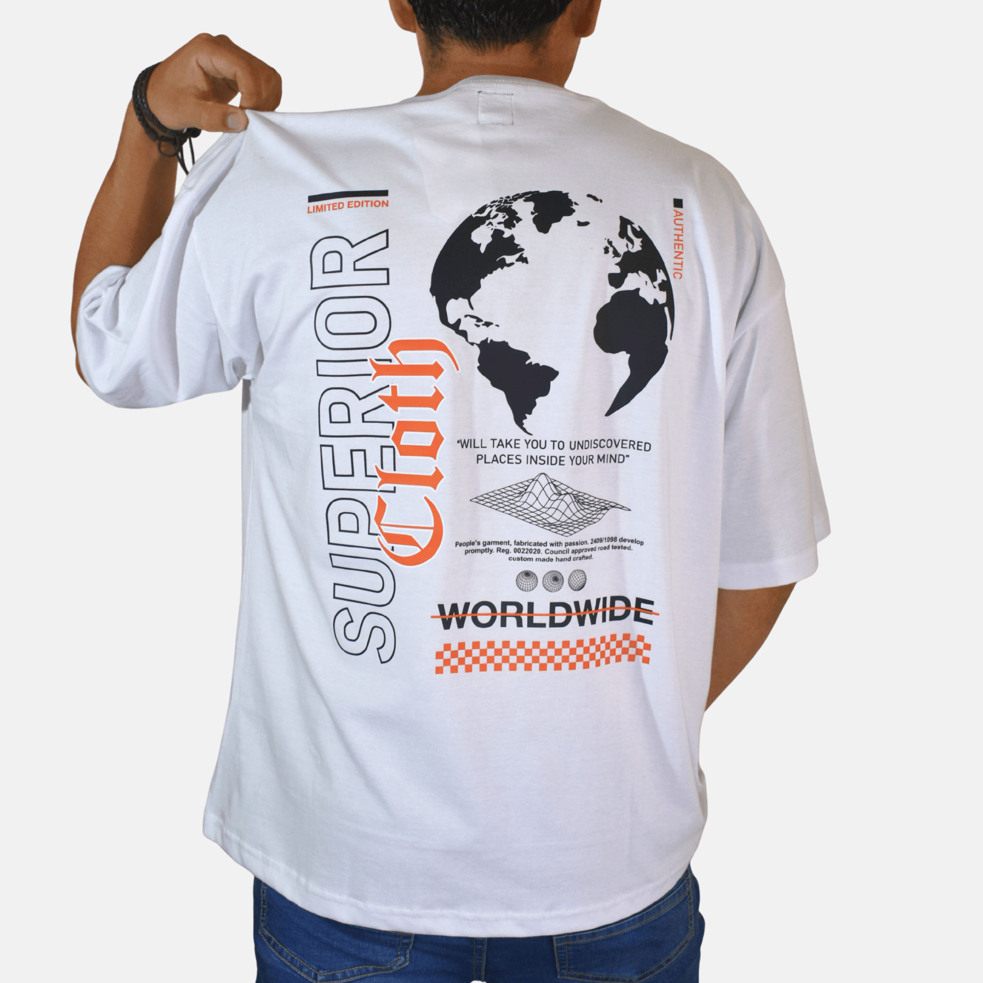POLO OCERSIZE ALGODÓN SUPERIOR WORLD BLANCO YONISTERS CLOTHING - 2