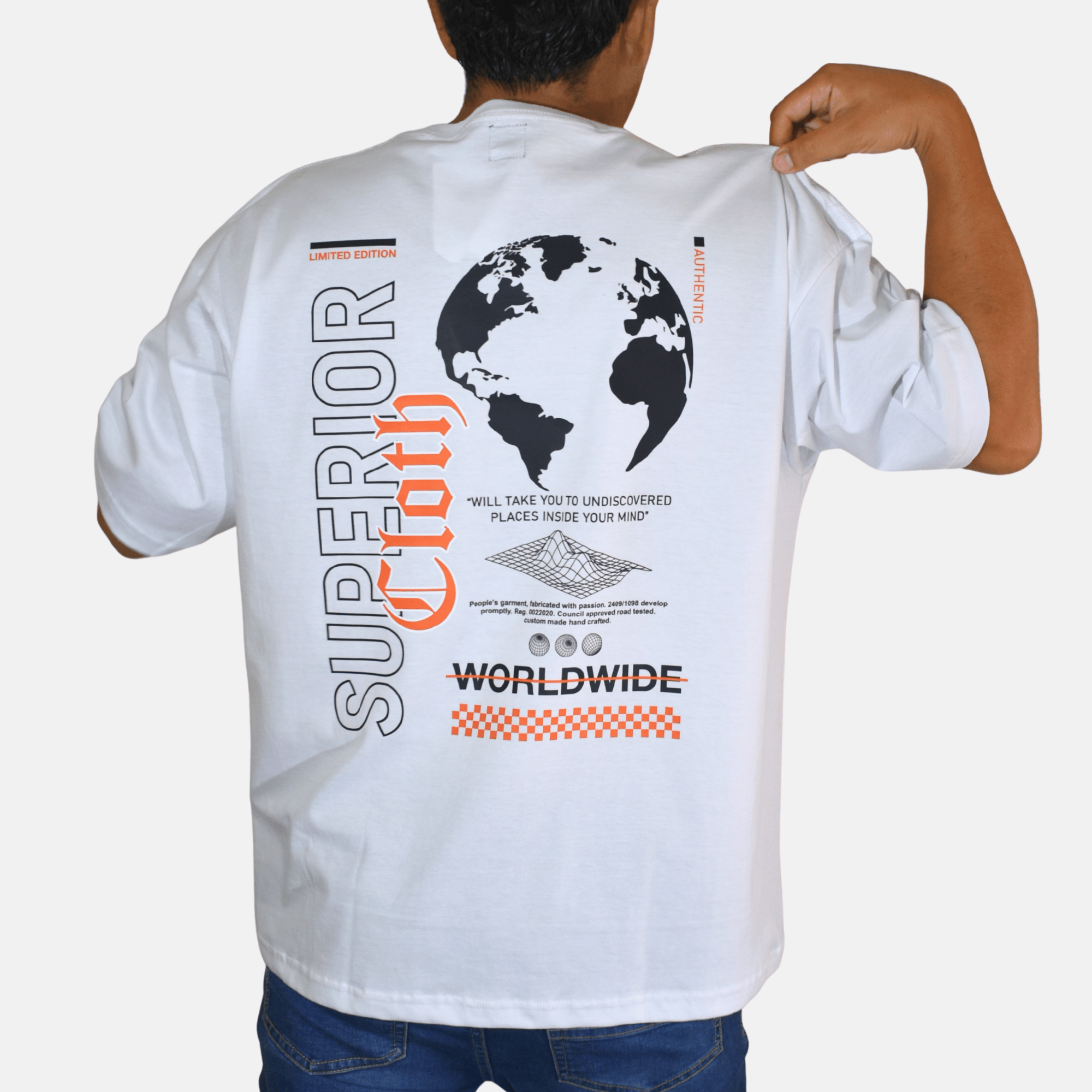 POLO OCERSIZE ALGODÓN SUPERIOR WORLD BLANCO YONISTERS CLOTHING - 4