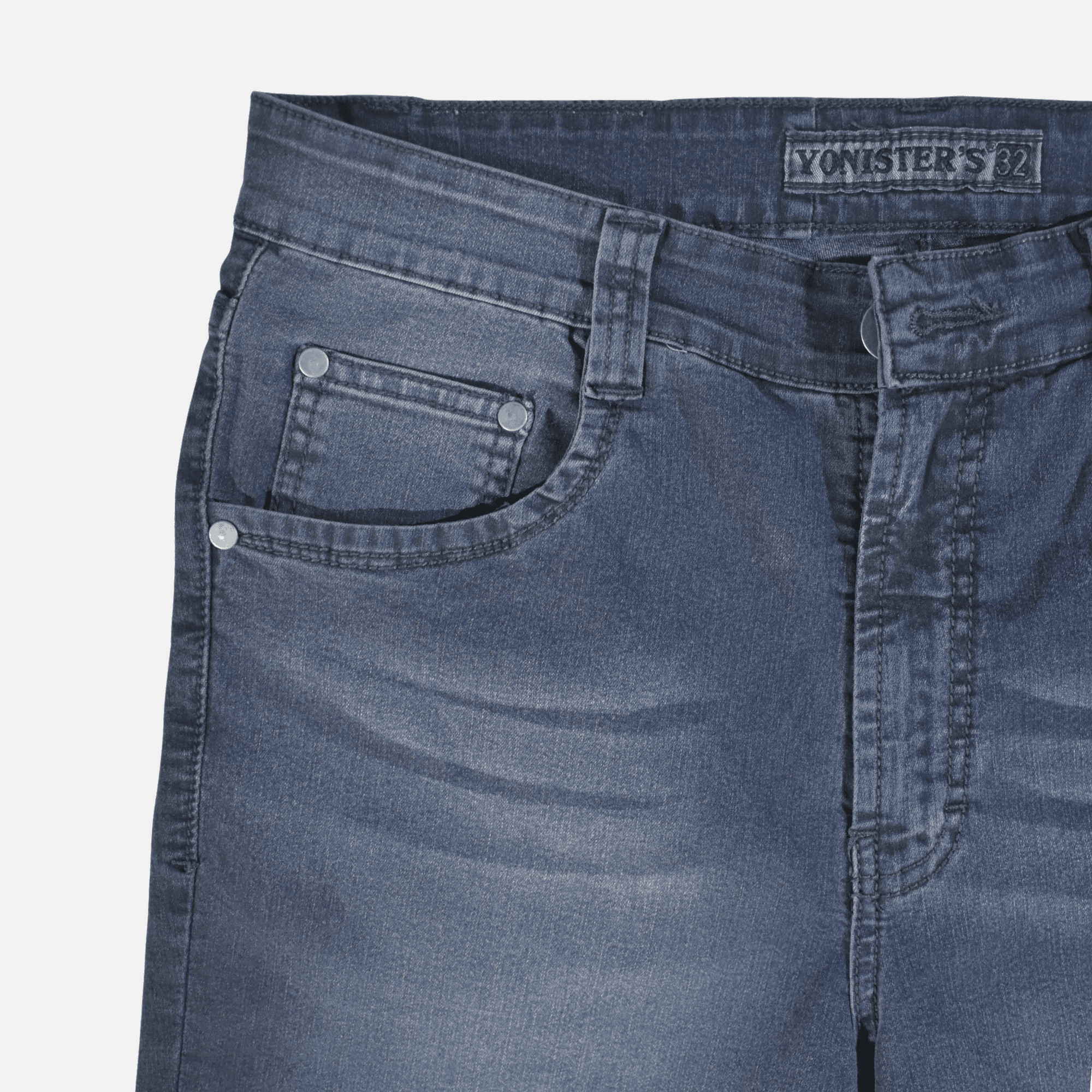 SHORT JEAN HOMBRE ULTRA STRECH GRIS SEMIPITILLO YONISTERS CLOTHING - 6
