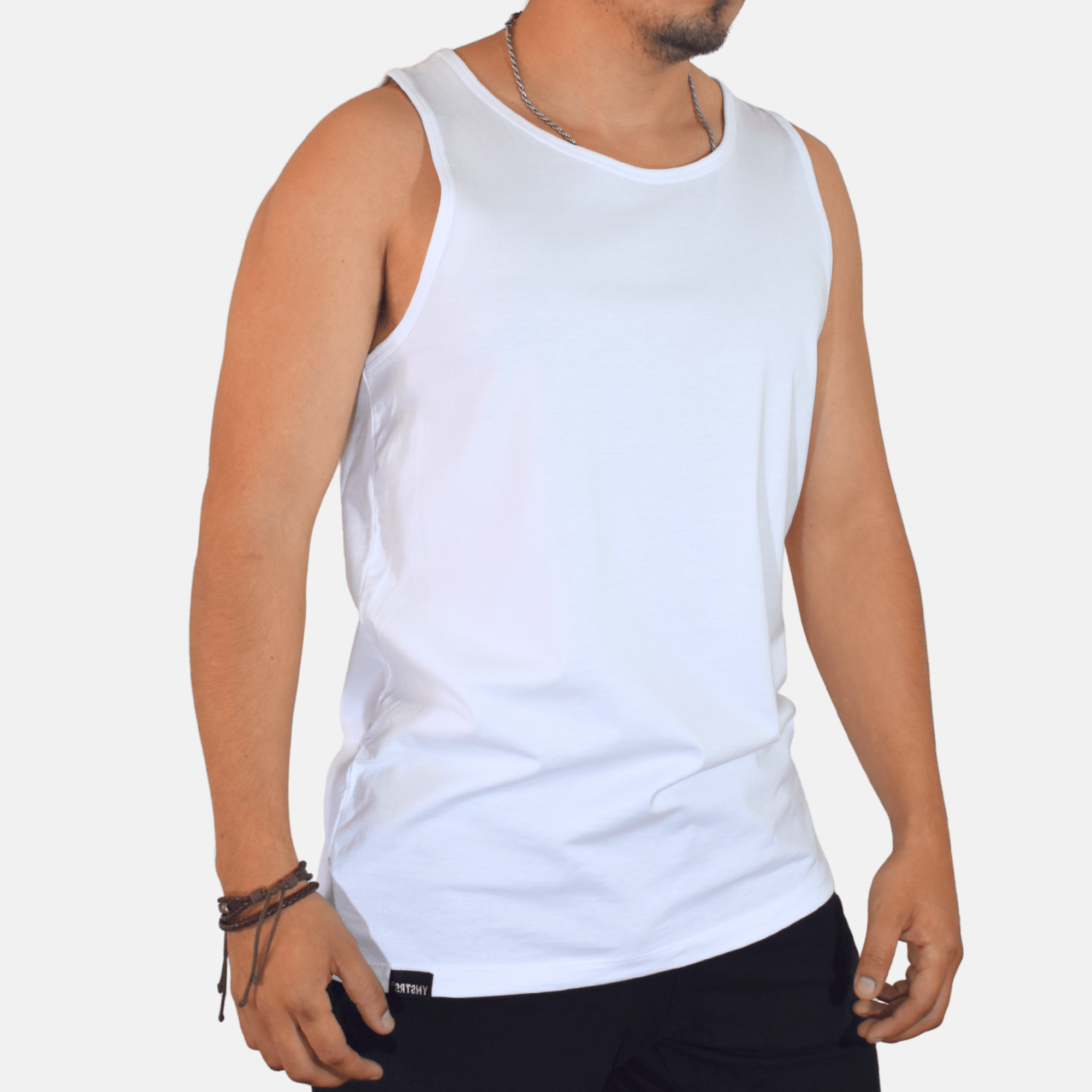 BIVIDI CLÁSICO CASUAL 100% ALGODÓN BLANCO HOMBRE YONISTERS CLOTHING - 3