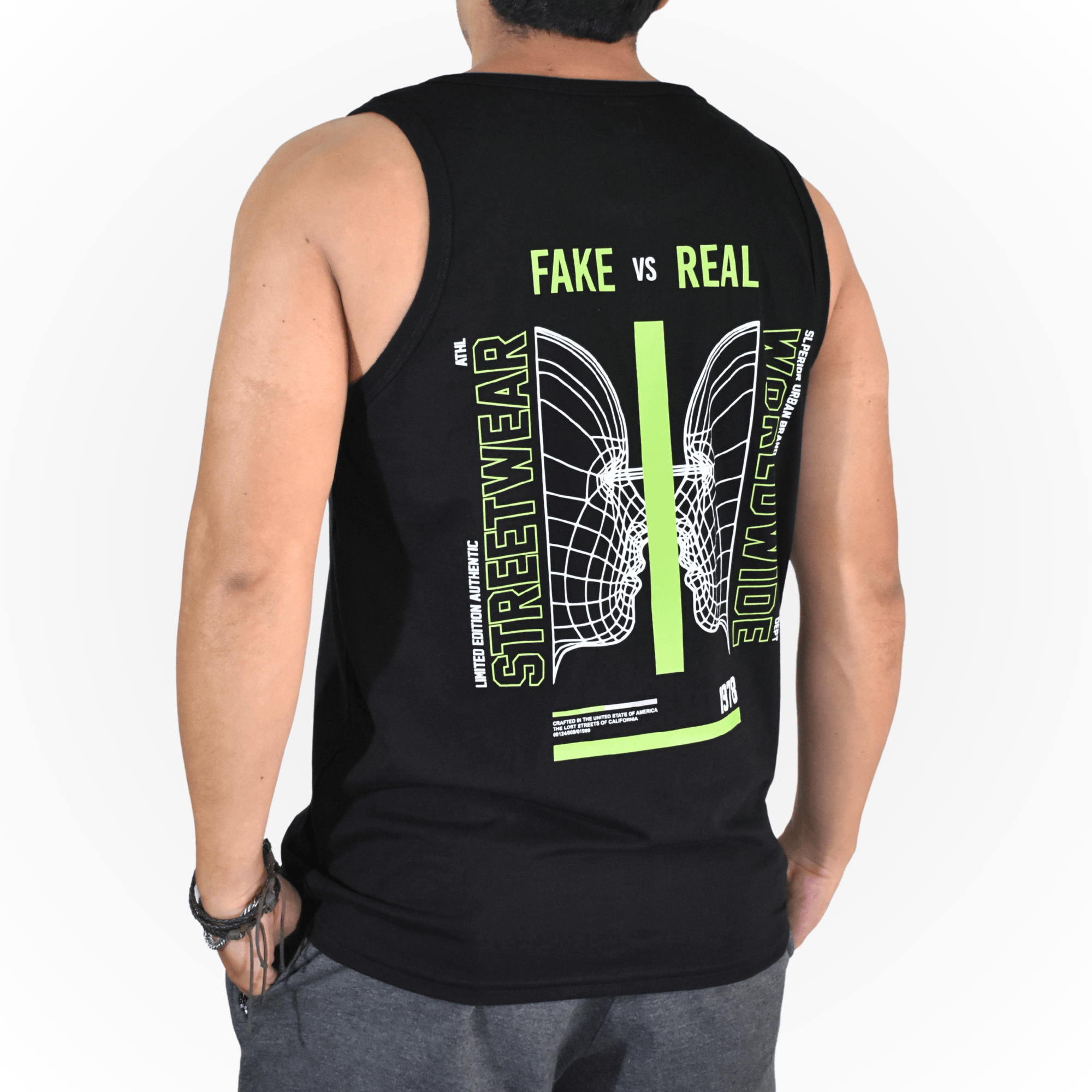 BIVIDI CASUAL HOMBRE 100% ALGODÓN NEGRO FAKEYREAL YONISTERS CLOTHING - 2