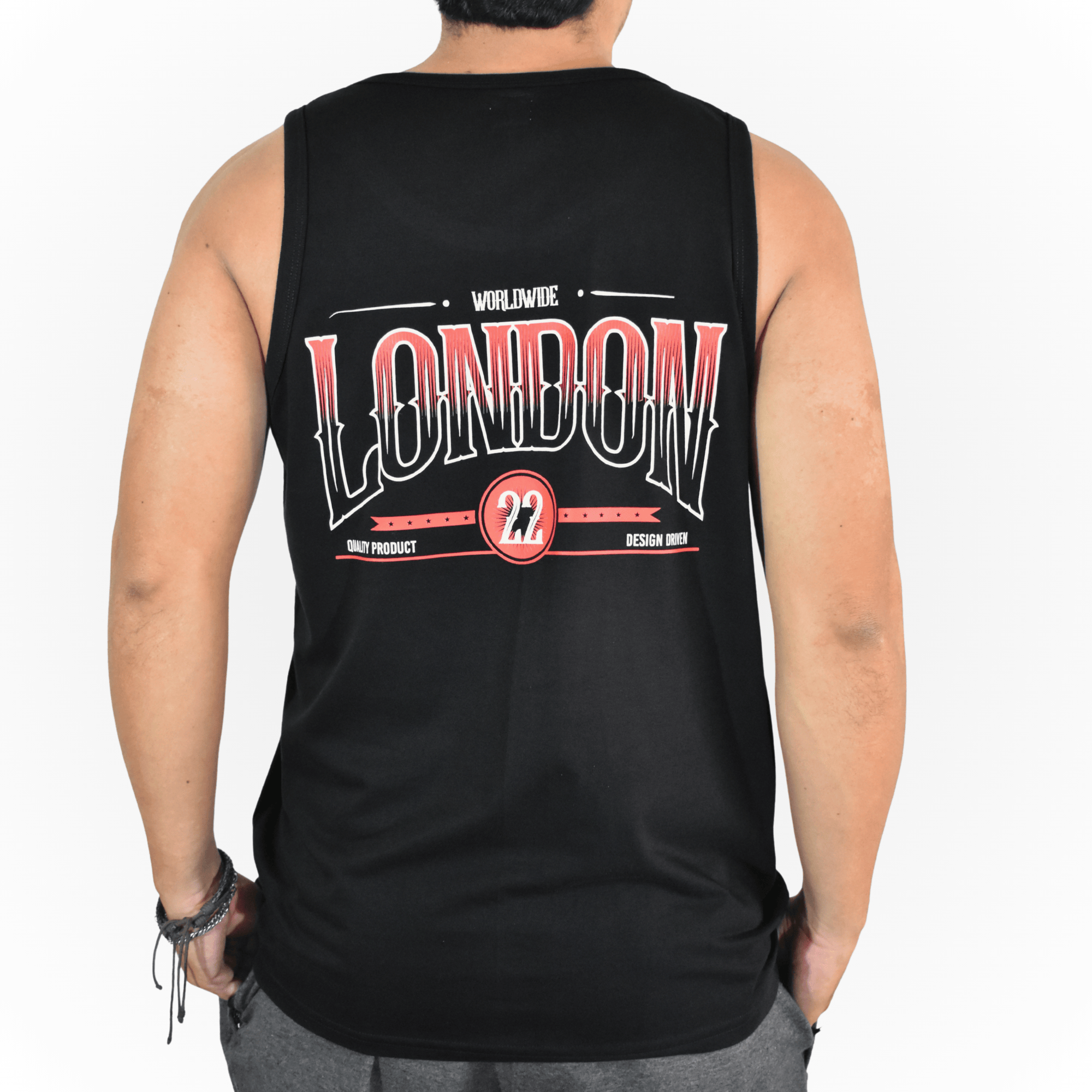 BIVIDI CASUAL HOMBRE 100% ALGODÓN NEGRO LONDON YONISTERS CLOTHING - 1