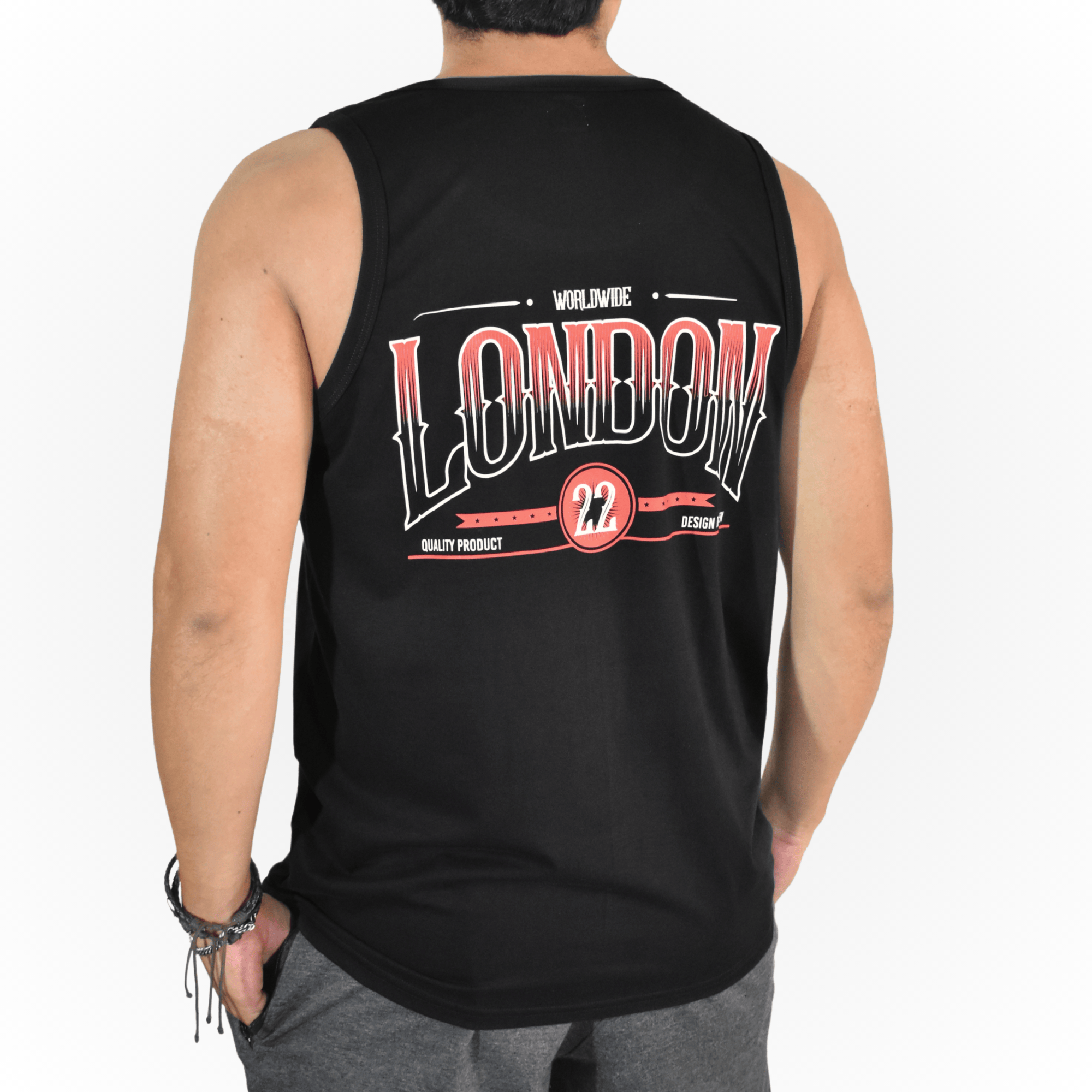 BIVIDI CASUAL HOMBRE 100% ALGODÓN NEGRO LONDON YONISTERS CLOTHING - 2