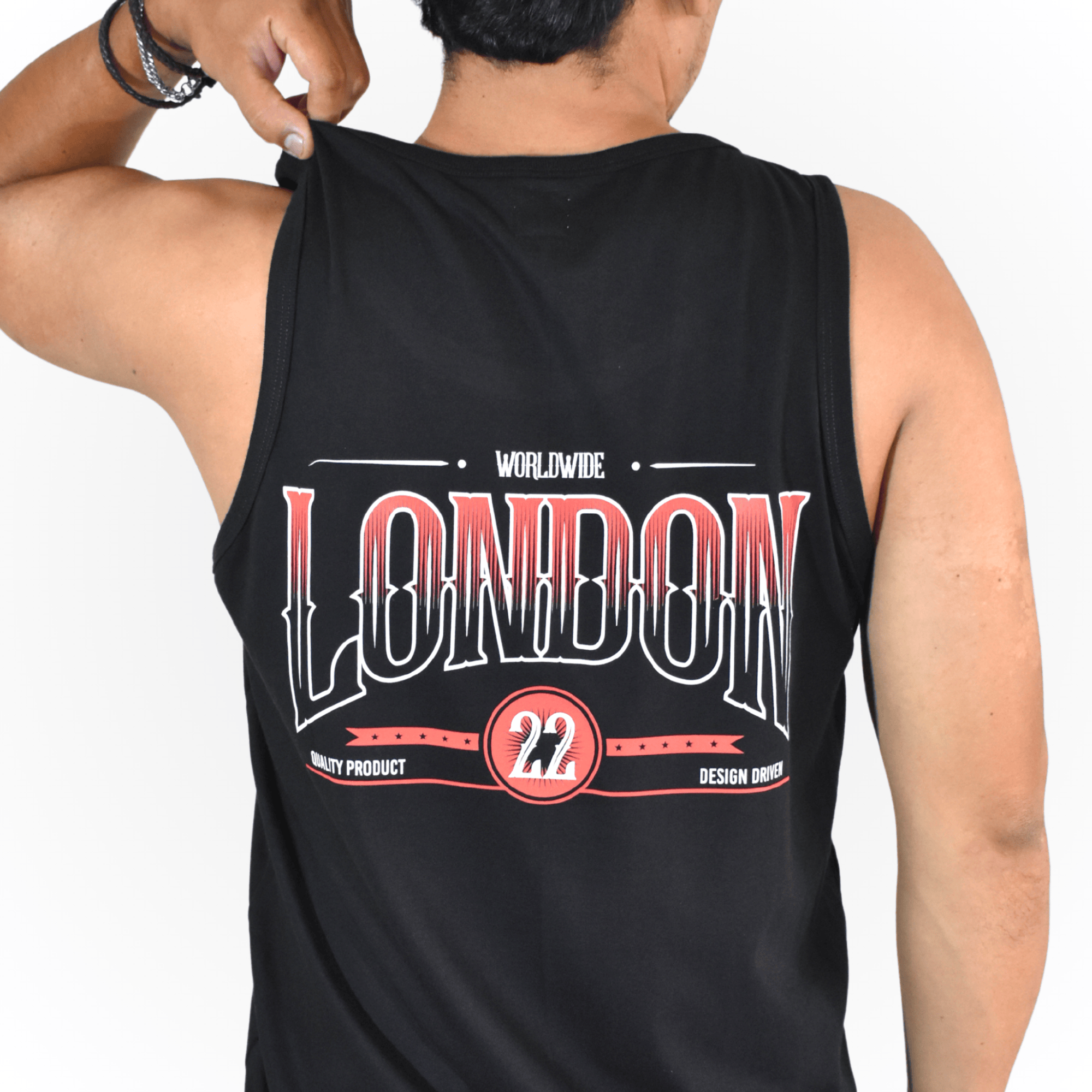 BIVIDI CASUAL HOMBRE 100% ALGODÓN NEGRO LONDON YONISTERS CLOTHING - 4