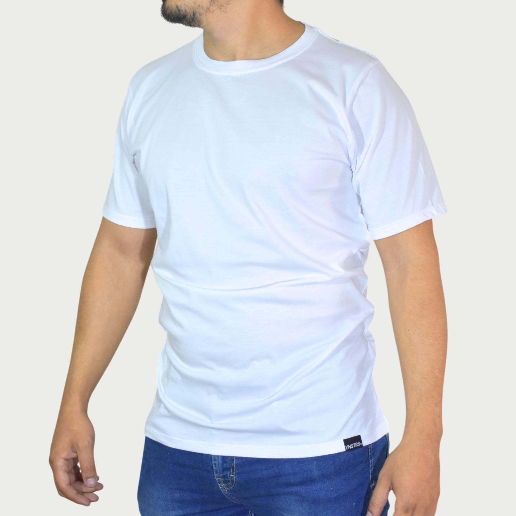 POLO HOMBRE CASUAL ALGODÓN PERUANO REGULAR FIT BLANCO YONISTERS CLOTHING - 2