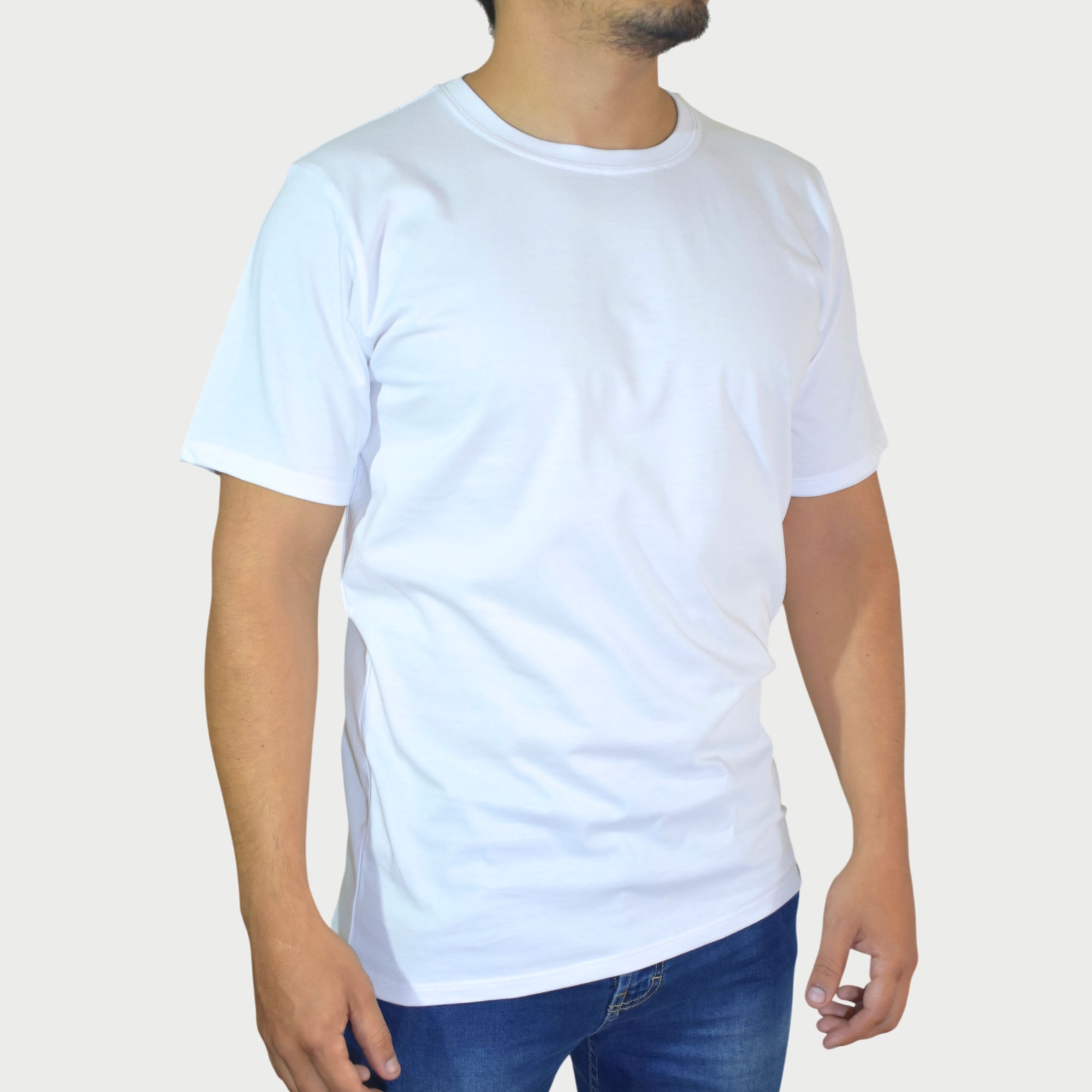 POLO HOMBRE CASUAL ALGODÓN PERUANO REGULAR FIT BLANCO YONISTERS CLOTHING - 3