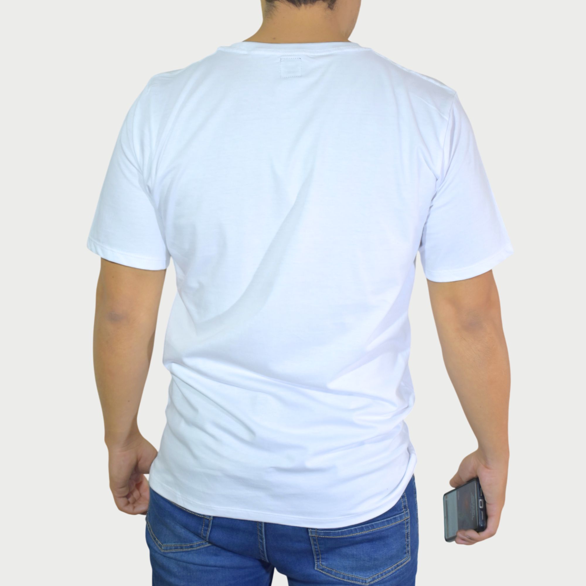 POLO HOMBRE CASUAL ALGODÓN PERUANO REGULAR FIT BLANCO YONISTERS CLOTHING - 4