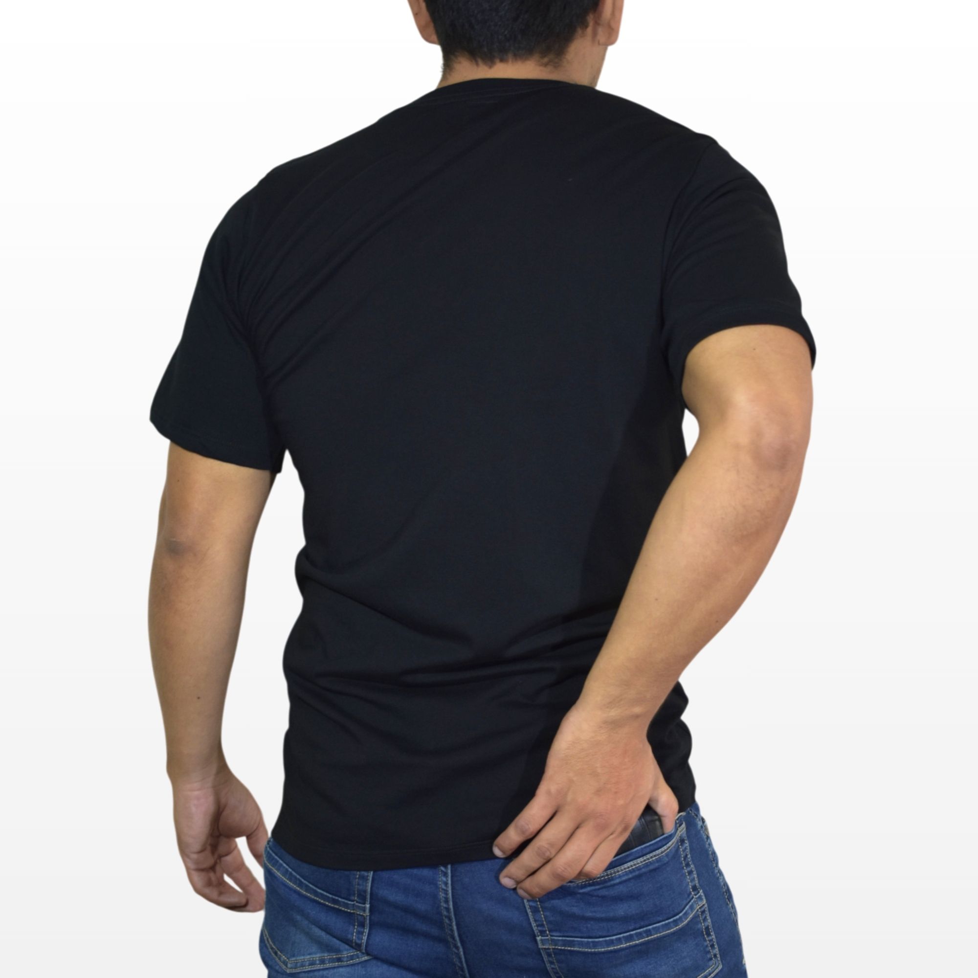 POLO HOMBRE CASUAL ALGODÓN PERUANO REGULAR FIT NEGRO YONISTERS CLOTHING - 4