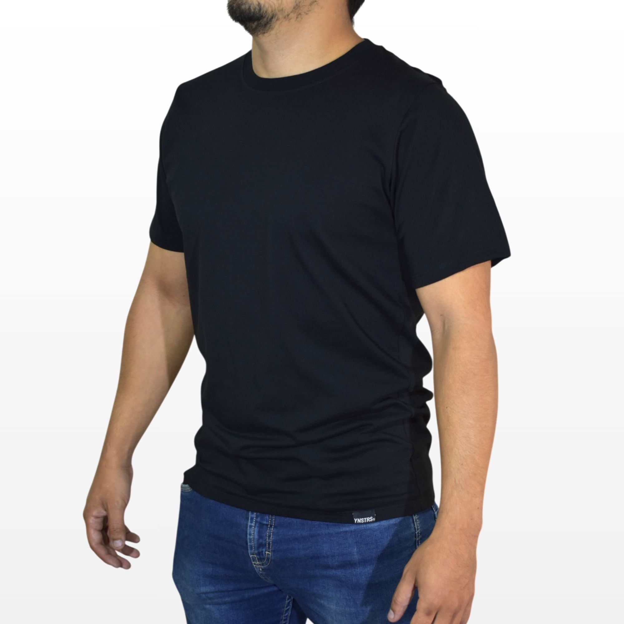 POLO HOMBRE CASUAL ALGODÓN PERUANO REGULAR FIT NEGRO YONISTERS CLOTHING - 5