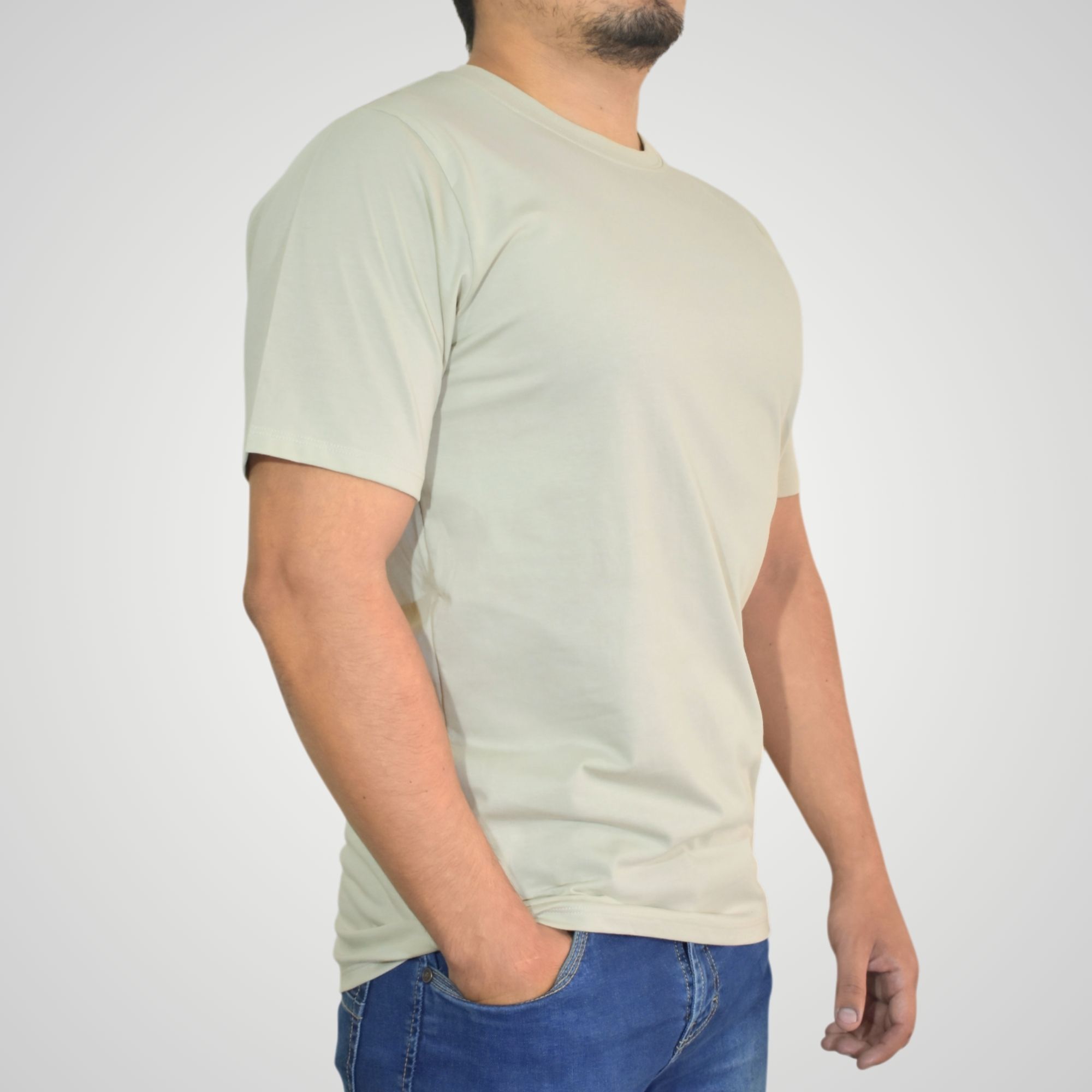 POLO HOMBRE CASUAL ALGODÓN PERUANO REGULAR FIT BEIGE YONISTERS CLOTHING - 2
