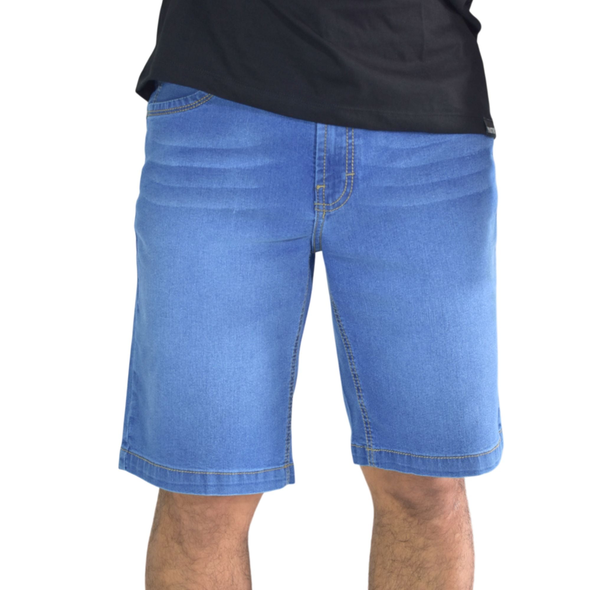 SHORT JEAN HOMBRE CASUAL DENIM CELESTE YONISTERS FIT STRETCH - 3