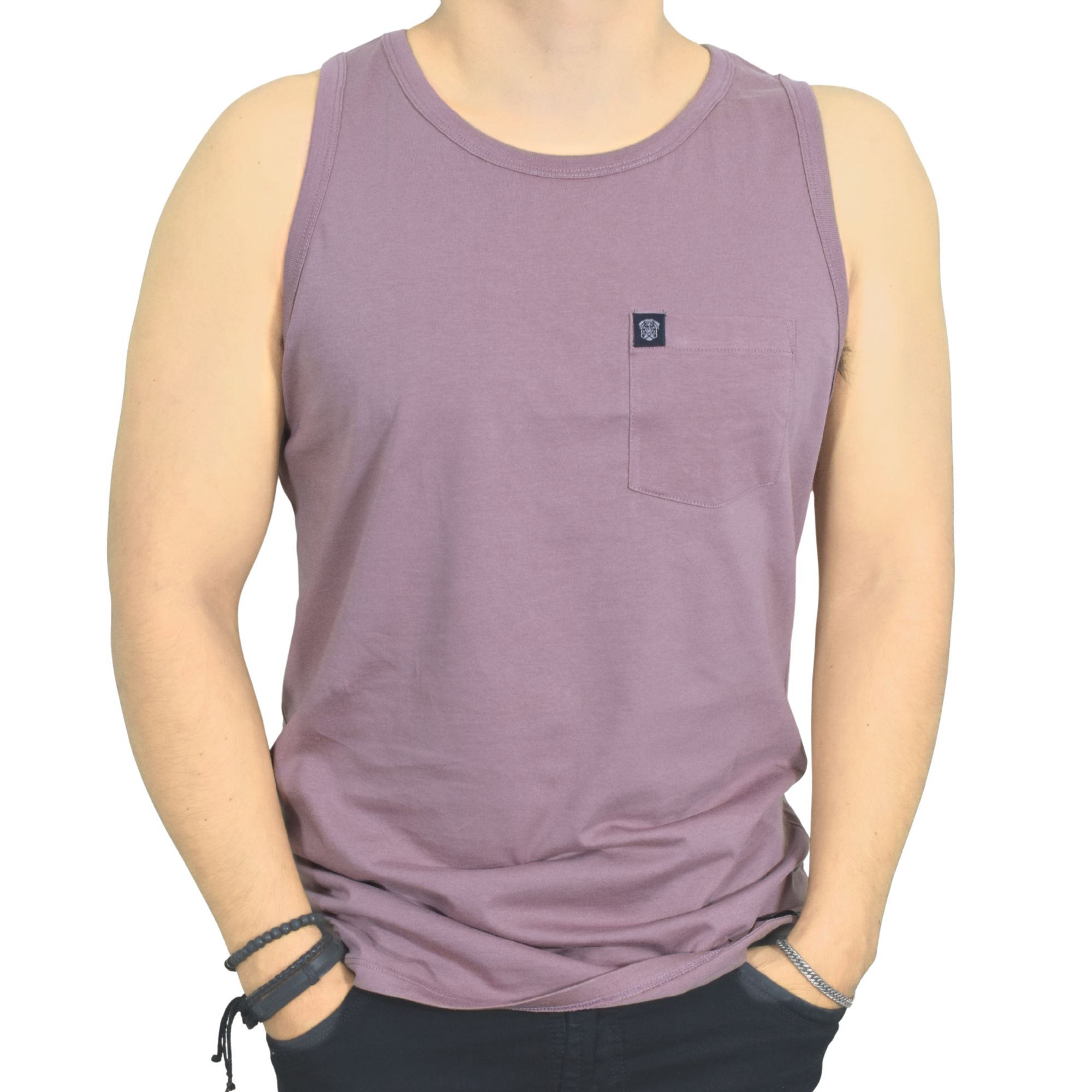 BIVIDI CON BOLSILLO HOMBRE CASUAL 100% ALGODÓN PERUANO PALO ROSA - 1