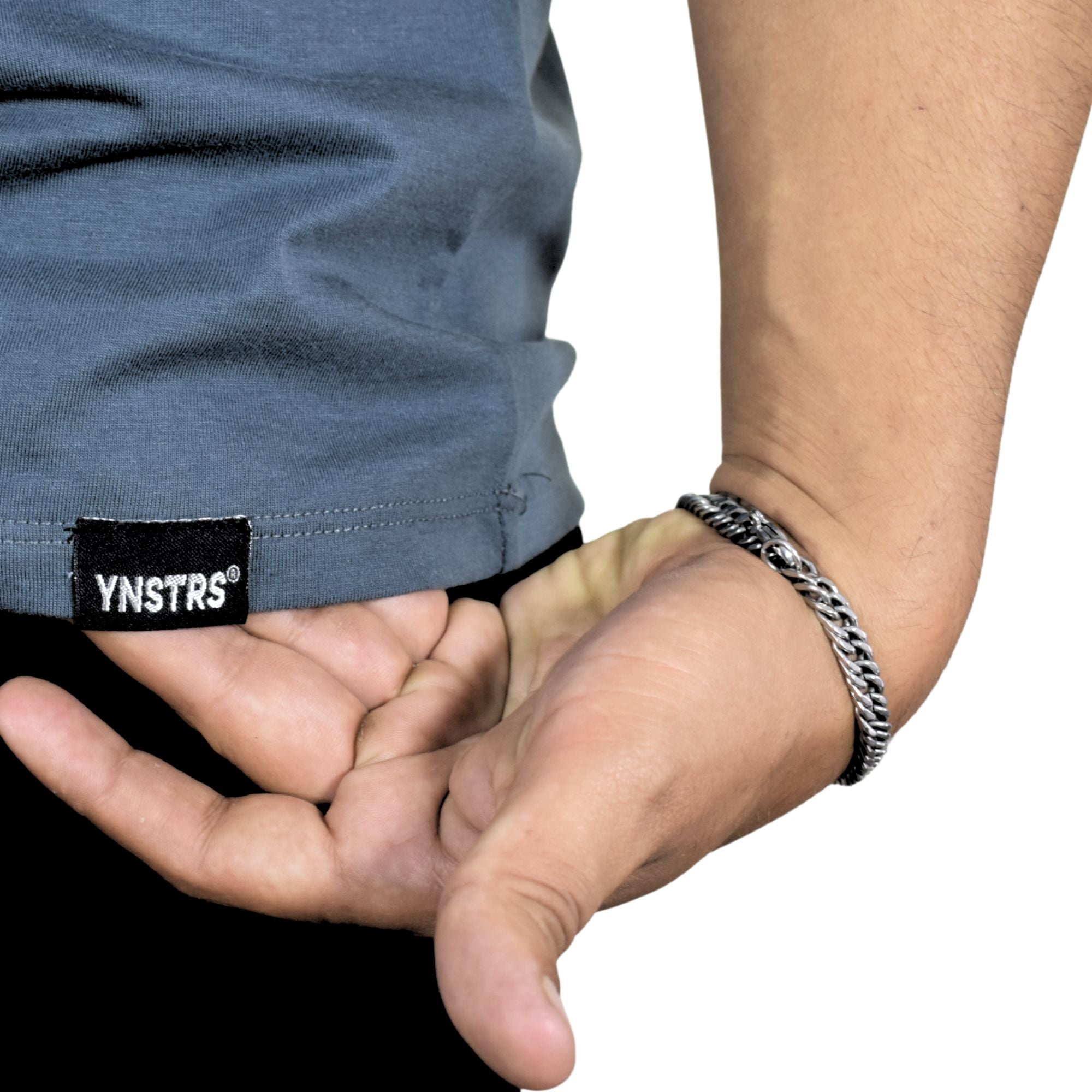 BIVIDI CON BOLSILLO HOMBRE CASUAL 100% ALGODÓN PERUANO AZUL ACERO - 5