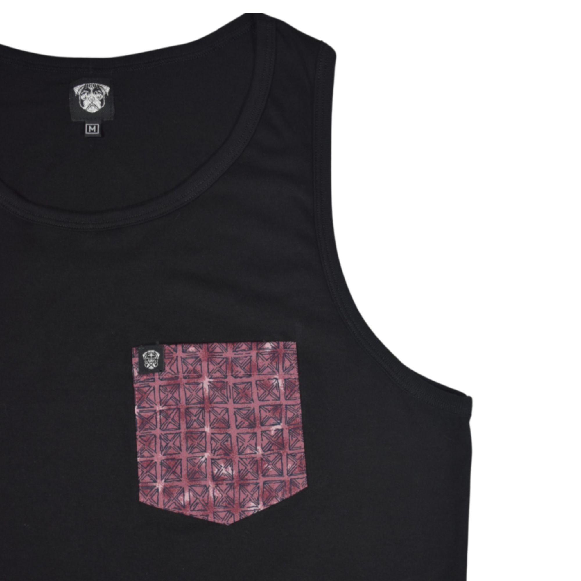 BIVIDÍ HOMBRE CASUAL CON BOLSILLO ROJO YONISTERS ALGODÓN NEGRO - 5