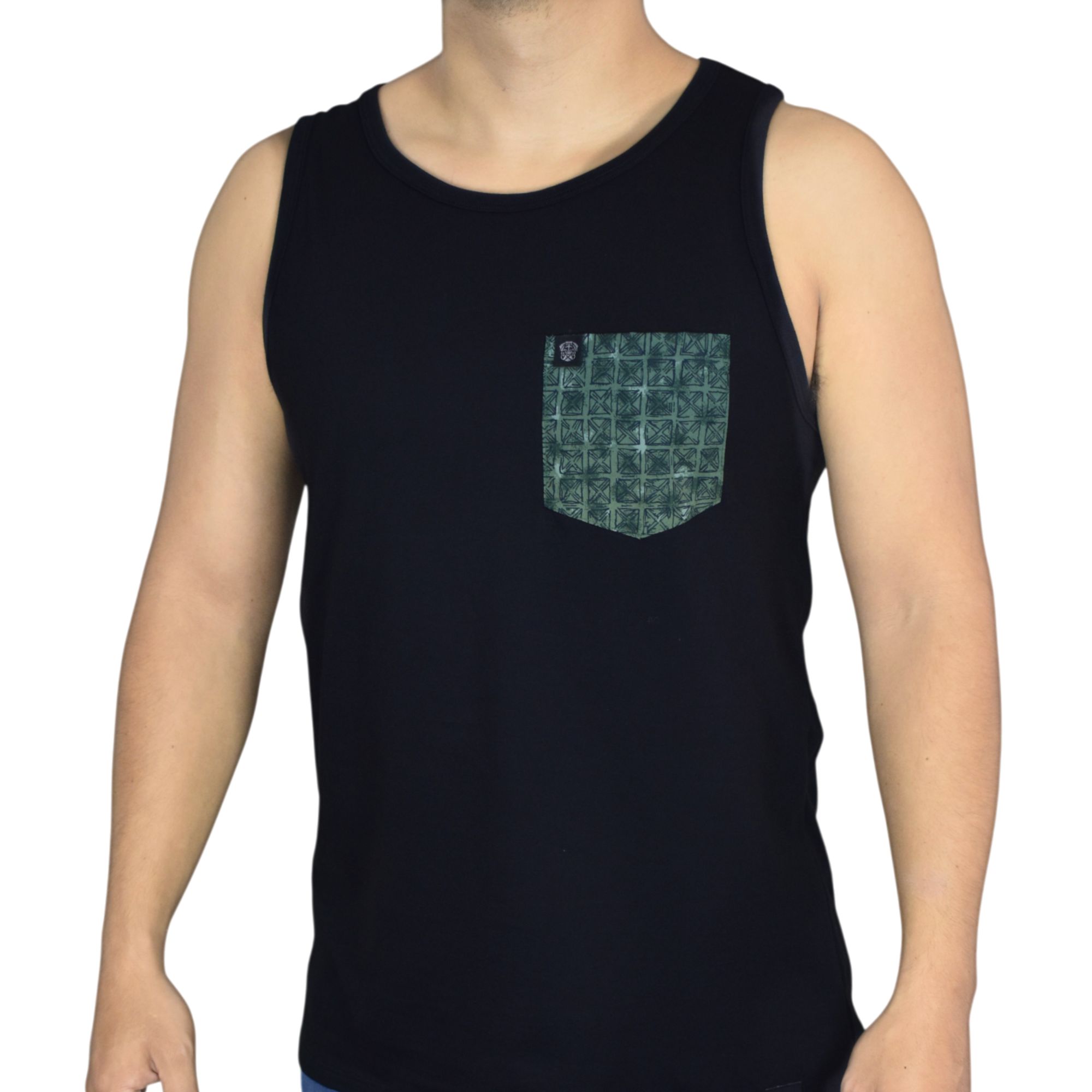BIVIDÍ HOMBRE CASUAL CON BOLSILLO VERDE YONISTERS ALGODÓN NEGRO - 3