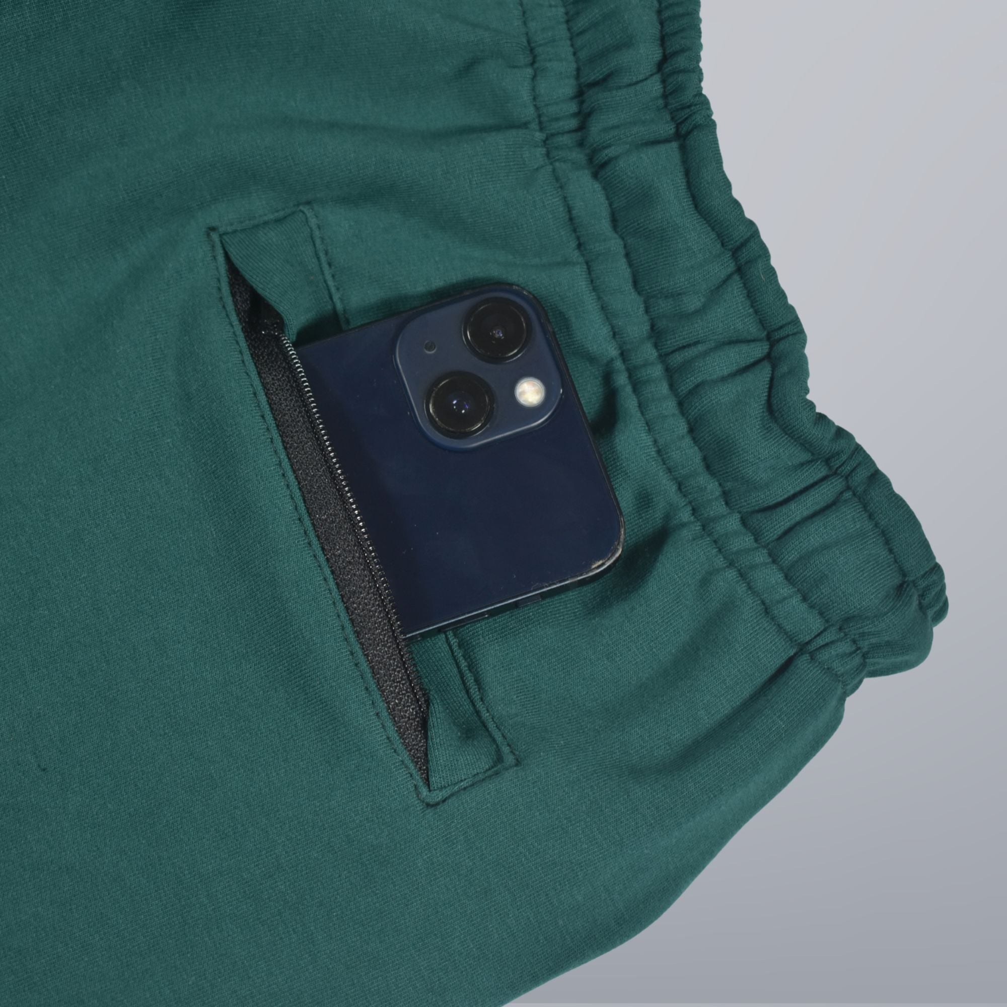 PANTALÓN BUZO DE ALGODÓN HOMBRE CASUAL YONISTERS SLIM FIT VERDE BOTELLA - 4