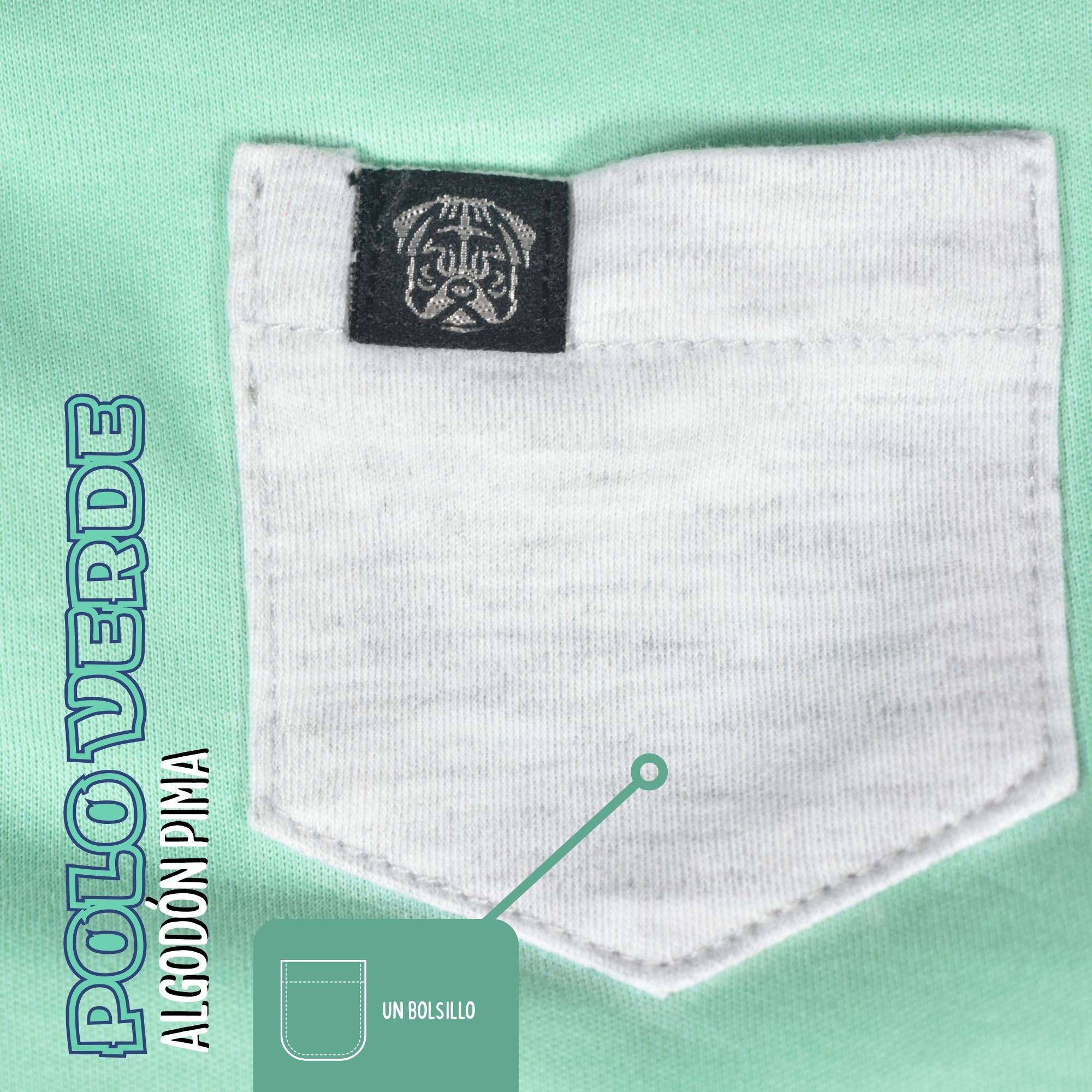 POLO NIÑO CASUAL DE ALGODÓN PIMA PERUANO YONISTERS VERDE - 4