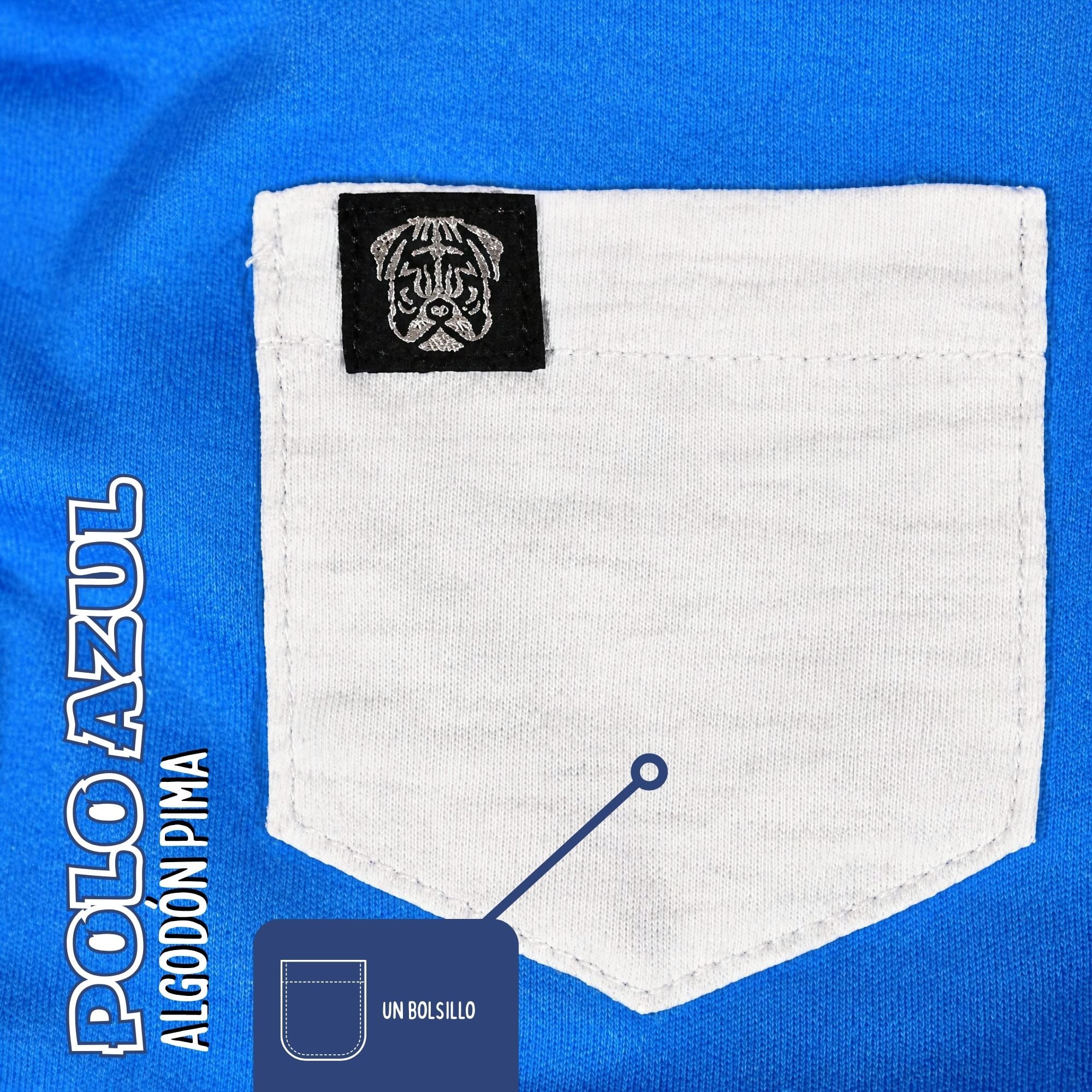 POLO NIÑO CASUAL DE ALGODÓN PIMA PERUANO YONISTERS AZUL - 3