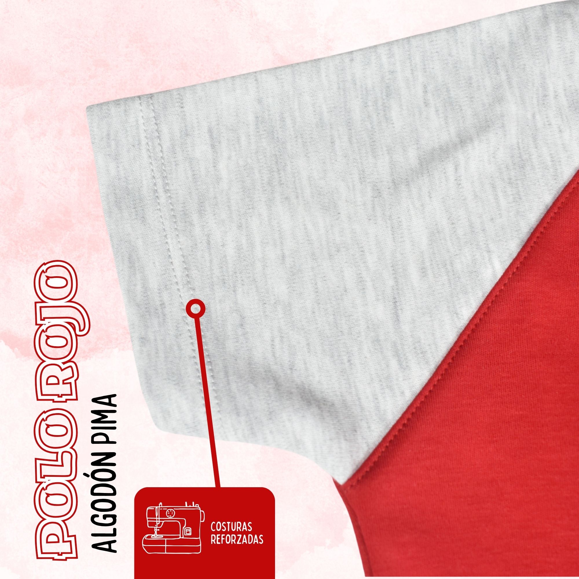 POLO NIÑO CASUAL DE ALGODÓN PIMA PERUANO YONISTERS ROJO - 2