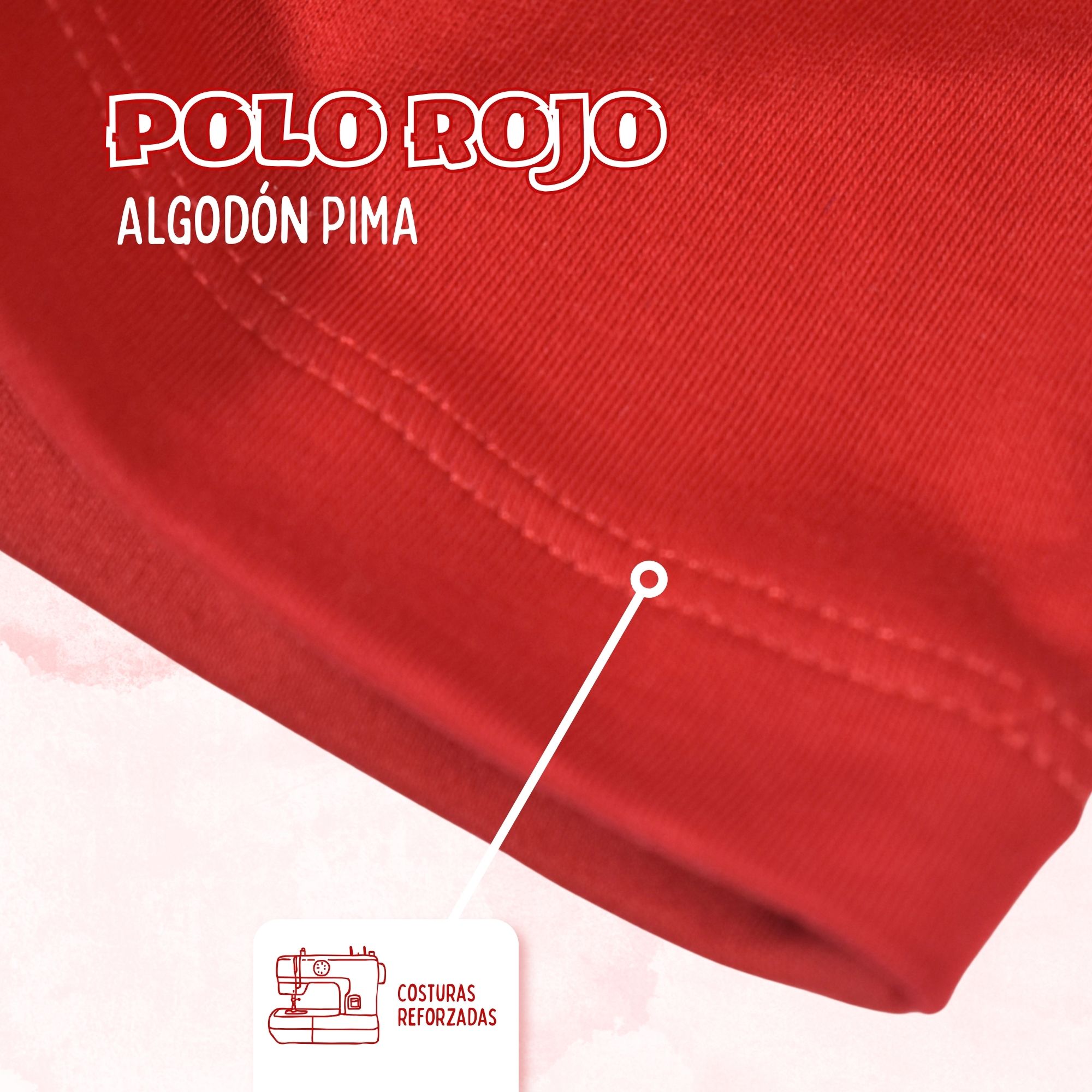 POLO NIÑO CASUAL DE ALGODÓN PIMA PERUANO YONISTERS ROJO - 3