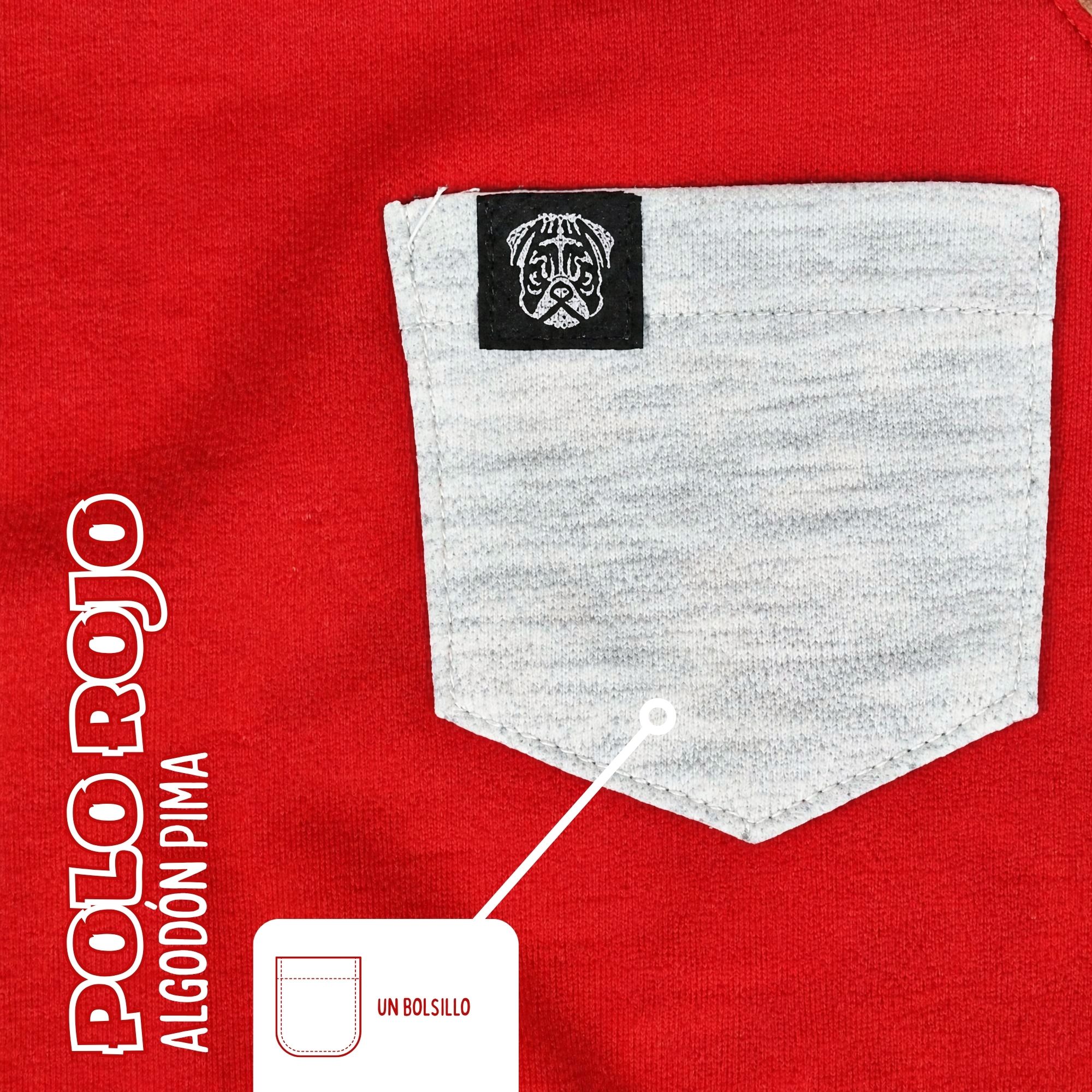 POLO NIÑO CASUAL DE ALGODÓN PIMA PERUANO YONISTERS ROJO - 4