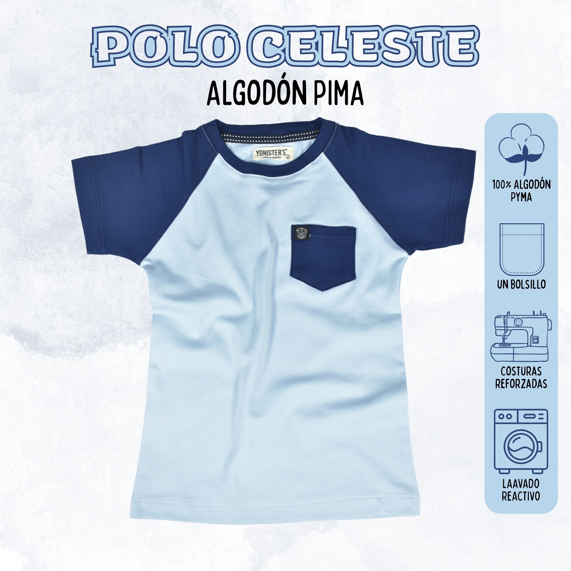 POLO NIÑO CASUAL DE ALGODÓN PIMA PERUANO YONISTERS - 1