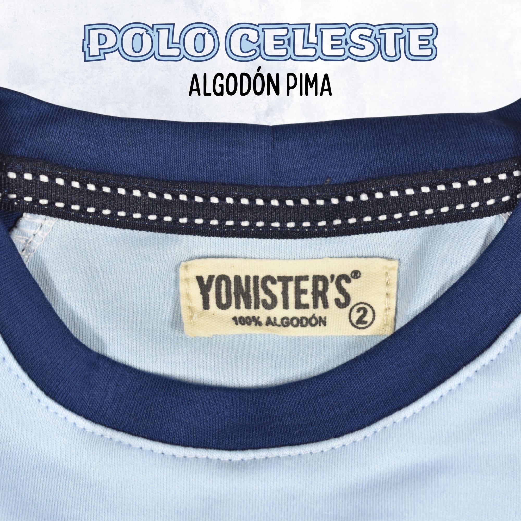 POLO NIÑO CASUAL DE ALGODÓN PIMA PERUANO YONISTERS - 5