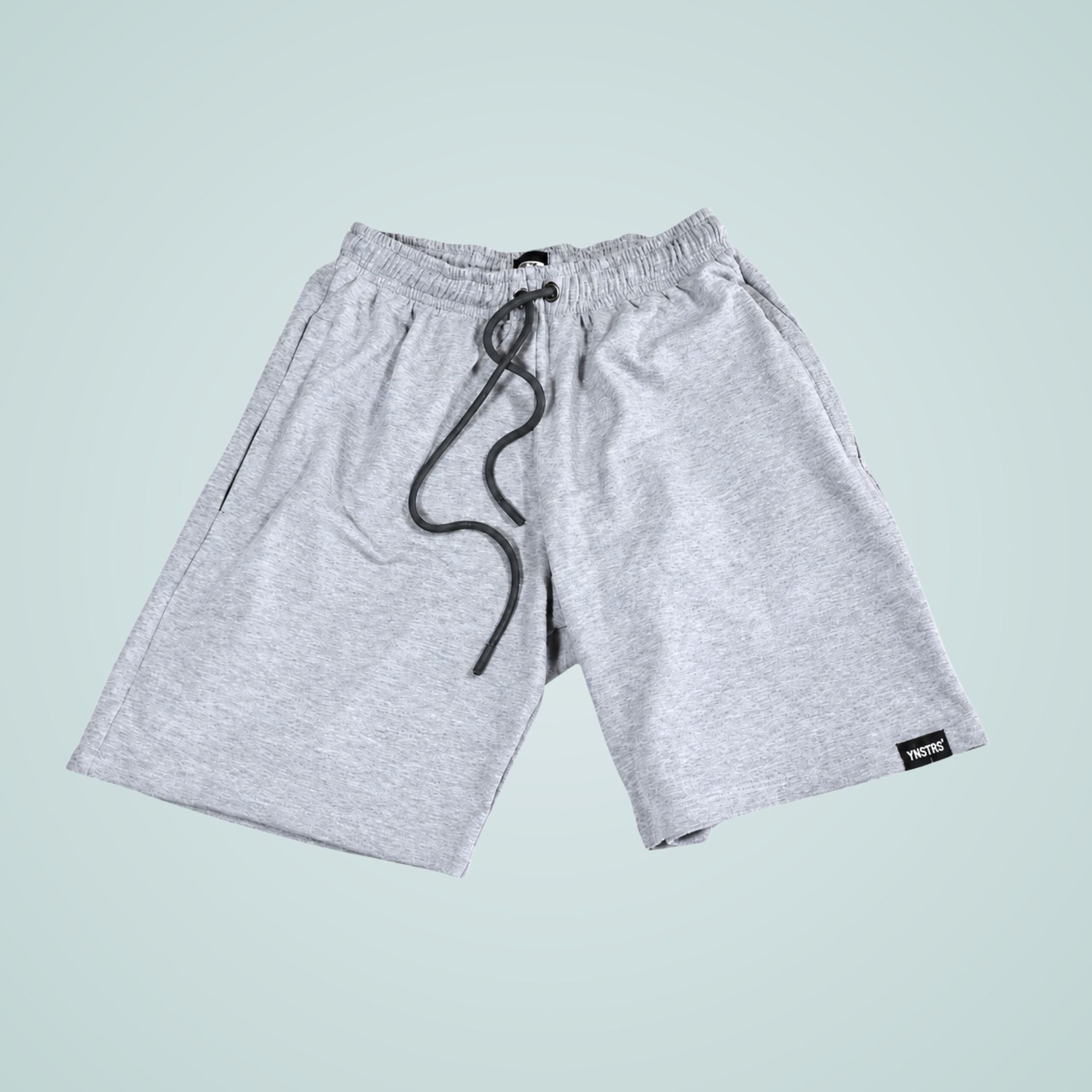 SHORT HOMBRE CASUAL DE ALGODÓN FRENCH TERRY CON CIERRE YONISTERS GRIS MELANGE - 6