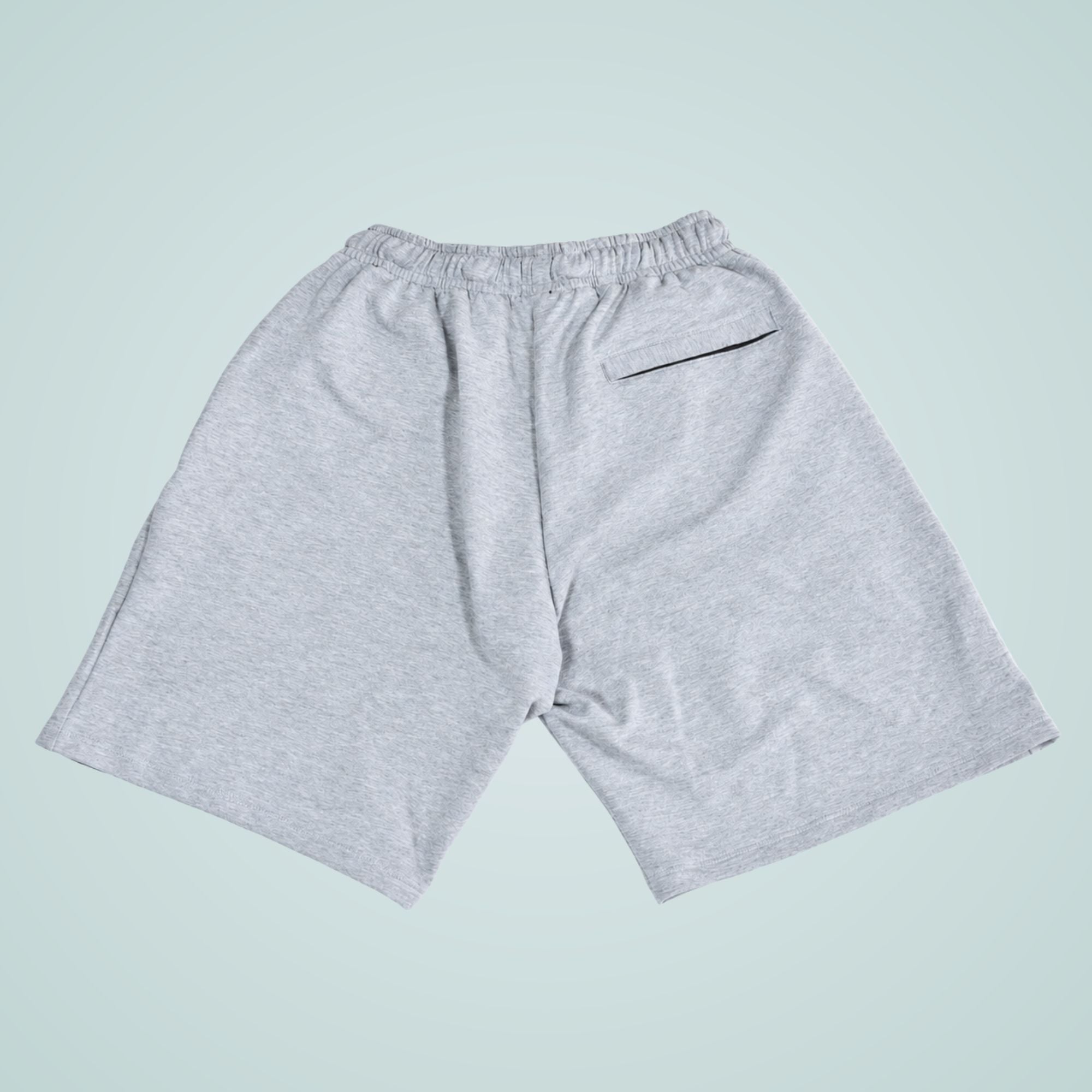 SHORT HOMBRE CASUAL DE ALGODÓN FRENCH TERRY CON CIERRE YONISTERS GRIS MELANGE - 7