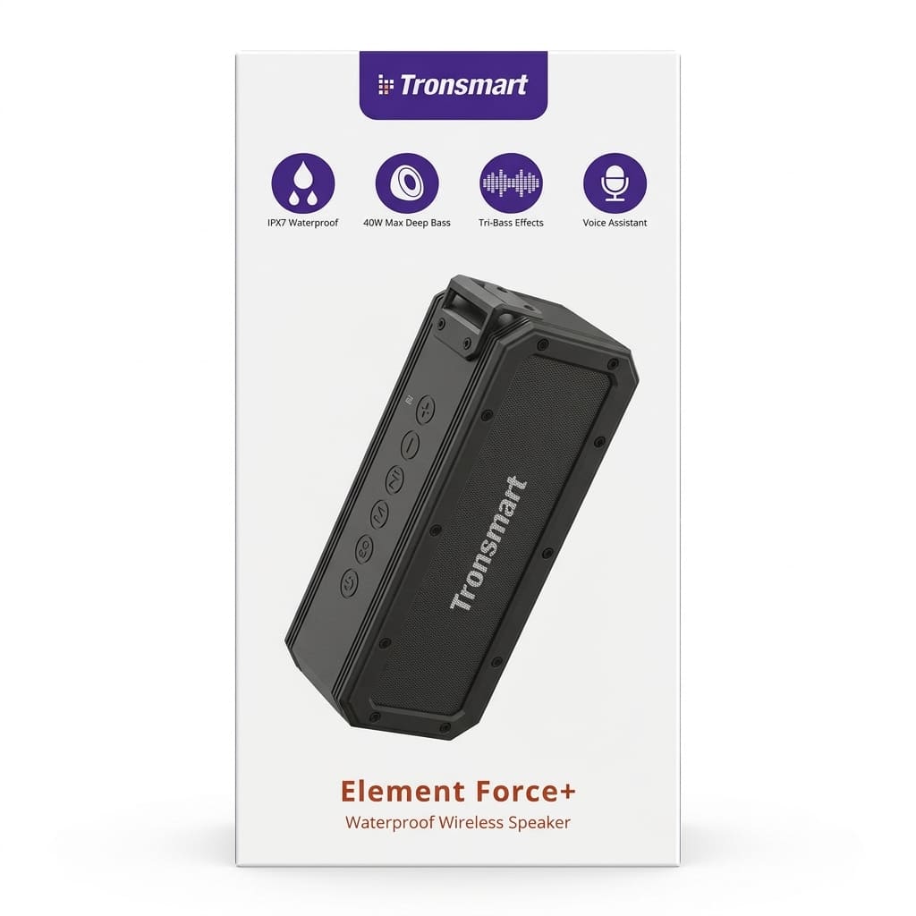 PARLANTE IPX7 TRONSMART ELEMENT FORCE BLUETOOTH 5.0 40W NEGRO - 2