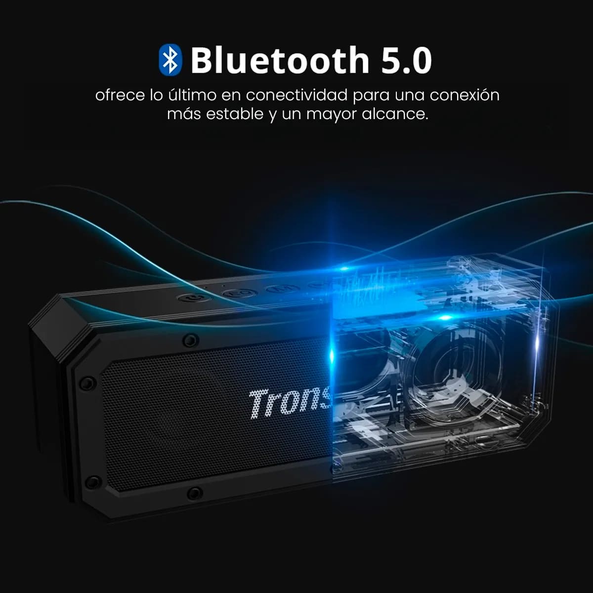 PARLANTE IPX7 TRONSMART ELEMENT FORCE BLUETOOTH 5.0 40W NEGRO - 7