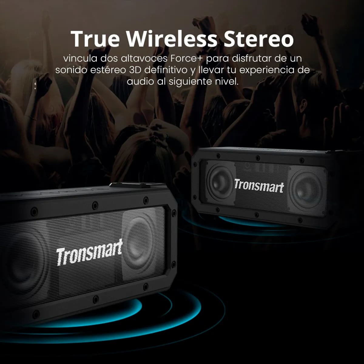 PARLANTE IPX7 TRONSMART ELEMENT FORCE BLUETOOTH 5.0 40W NEGRO - 8