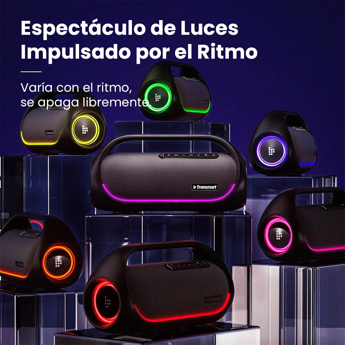 PARLANTE TRONSMART BANG BLUETOOTH 5.3 IPX6 60W SOUNDPULSE NEGRO - 5