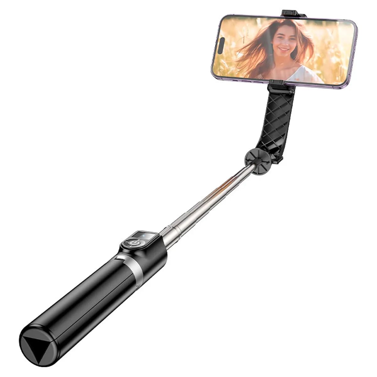 TRIPODE SELFIE STICK HOCO K20 PRIOR 98 CM CONTROL REMOTO NEGRO - 3