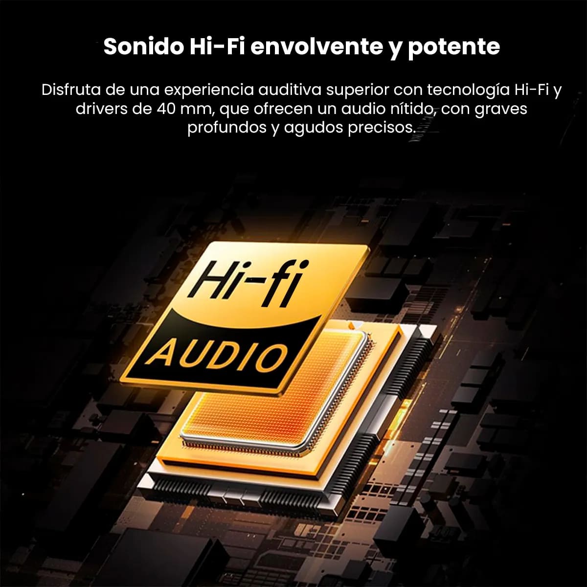 AUDIFONOS HOCO W53 OVER EAR BLUETOOTH INALAMBRICOS NEGRO - 6