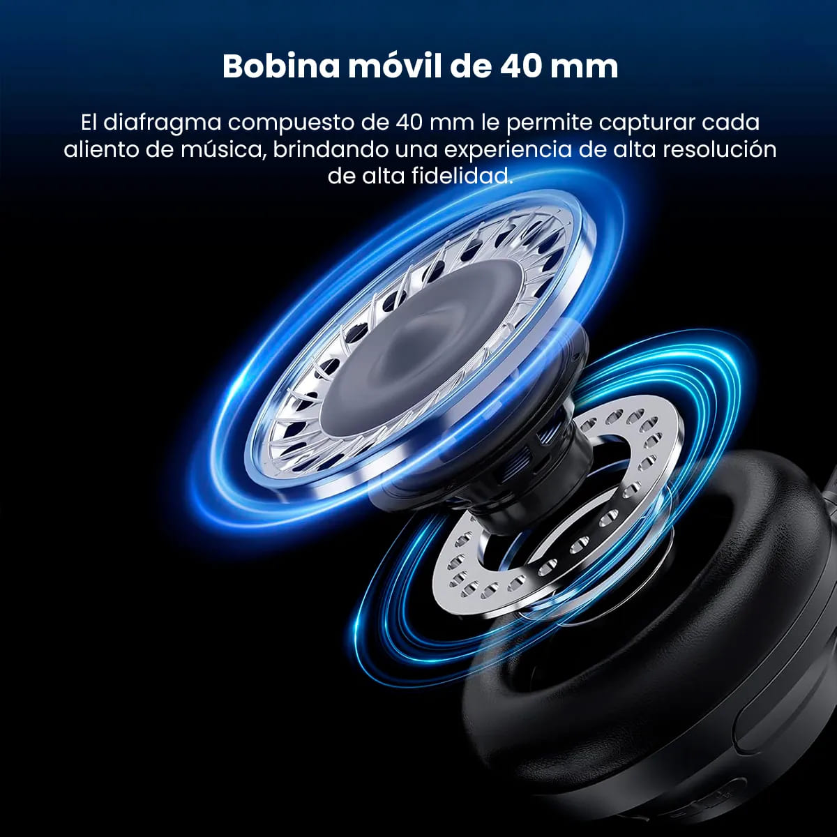 AUDIFONOS HOCO W53 OVER EAR BLUETOOTH INALAMBRICOS NEGRO - 8