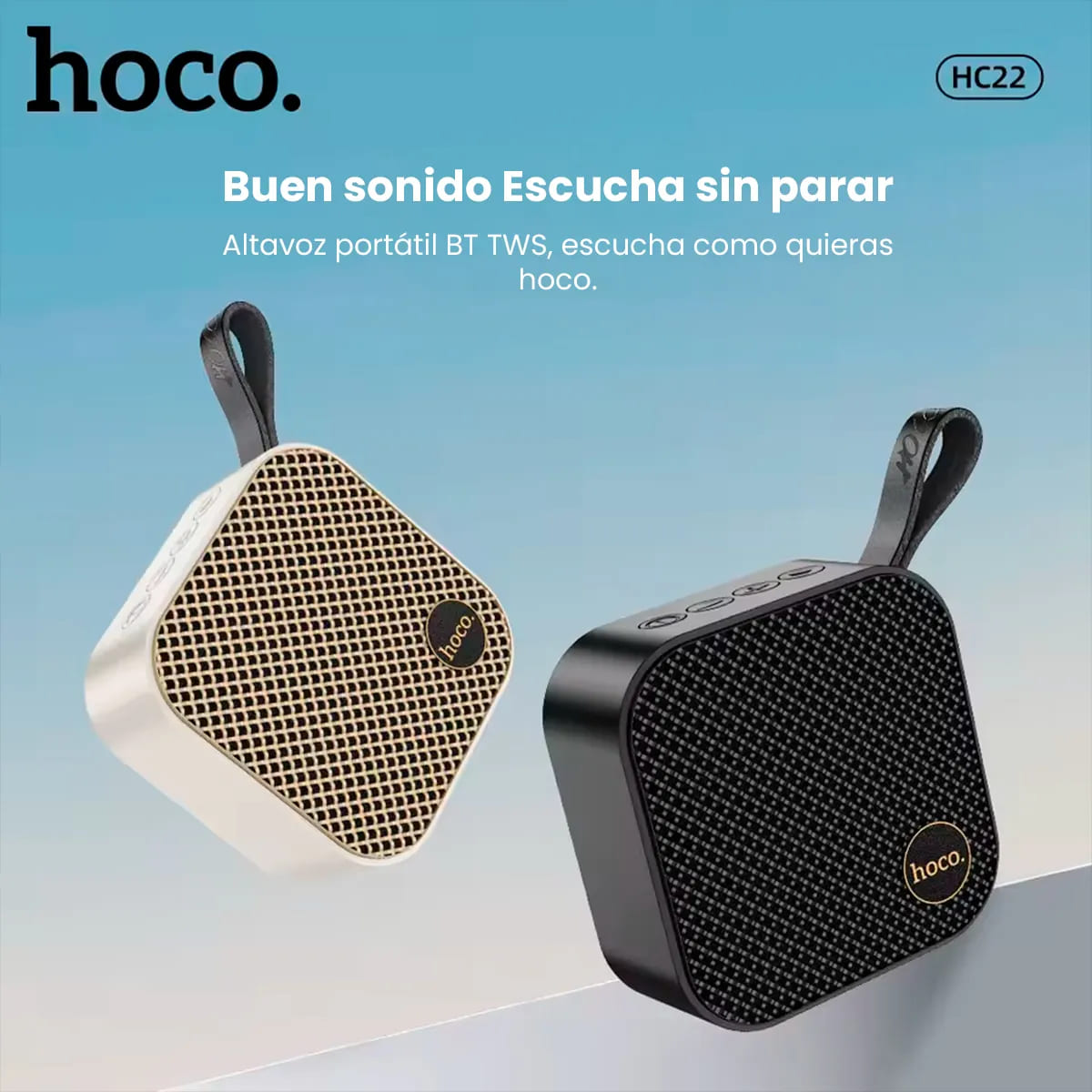 PARLANTE BLUETOOTH POCKET HOCO HC22 MINI SIZE NEGRO - 4