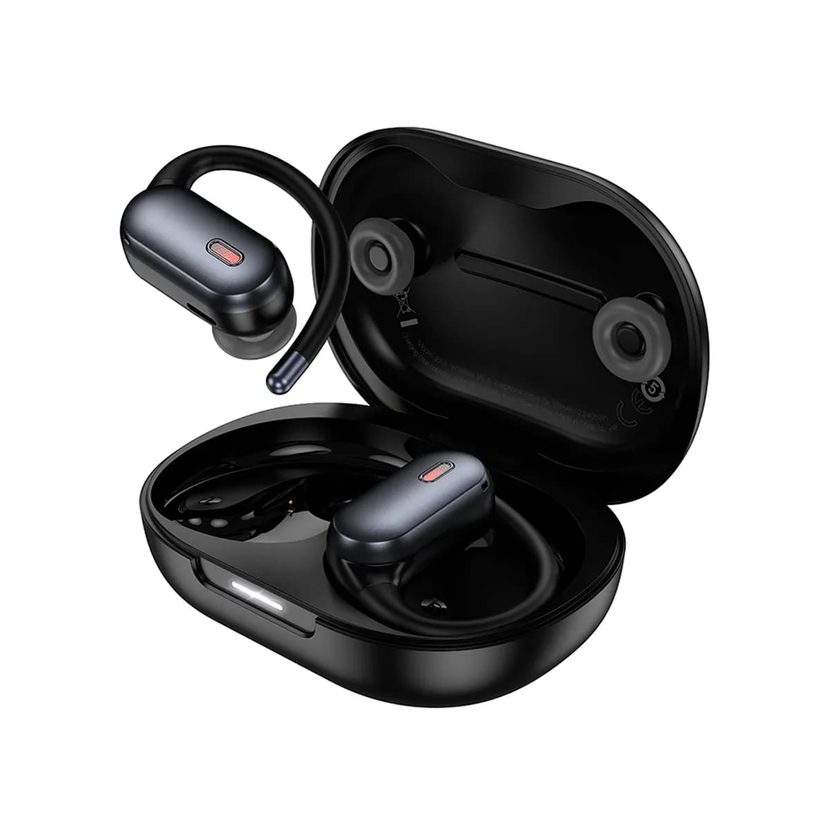 AUDIFONOS DEPORTIVOS HOCO EA7 OPEN EAR CLIP BLUETOOTH 5.3 NEGRO - 1